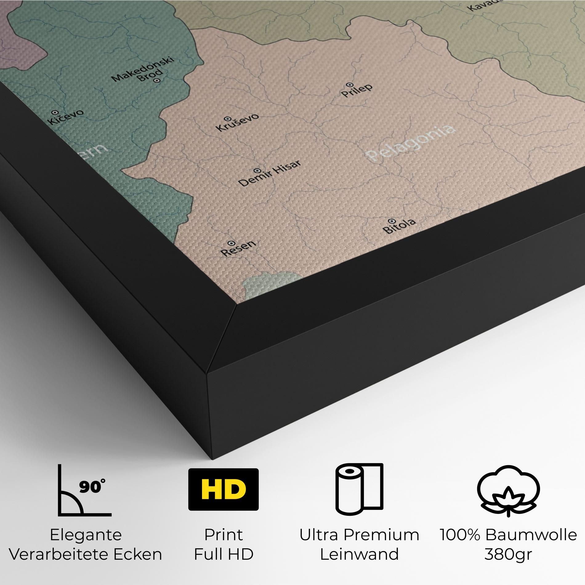 North Macedonia Map mockup 4