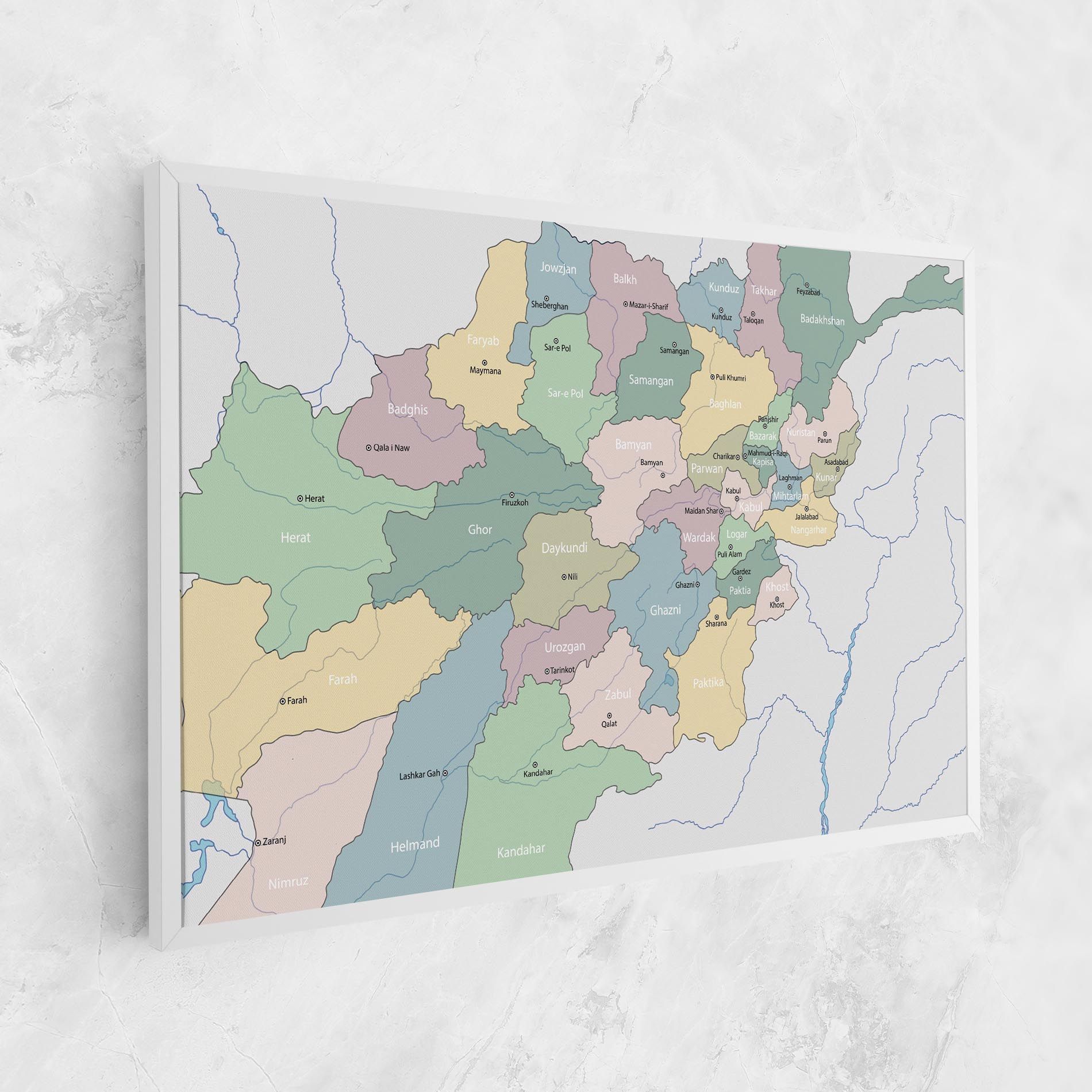 Afghanistan Map mockup 1