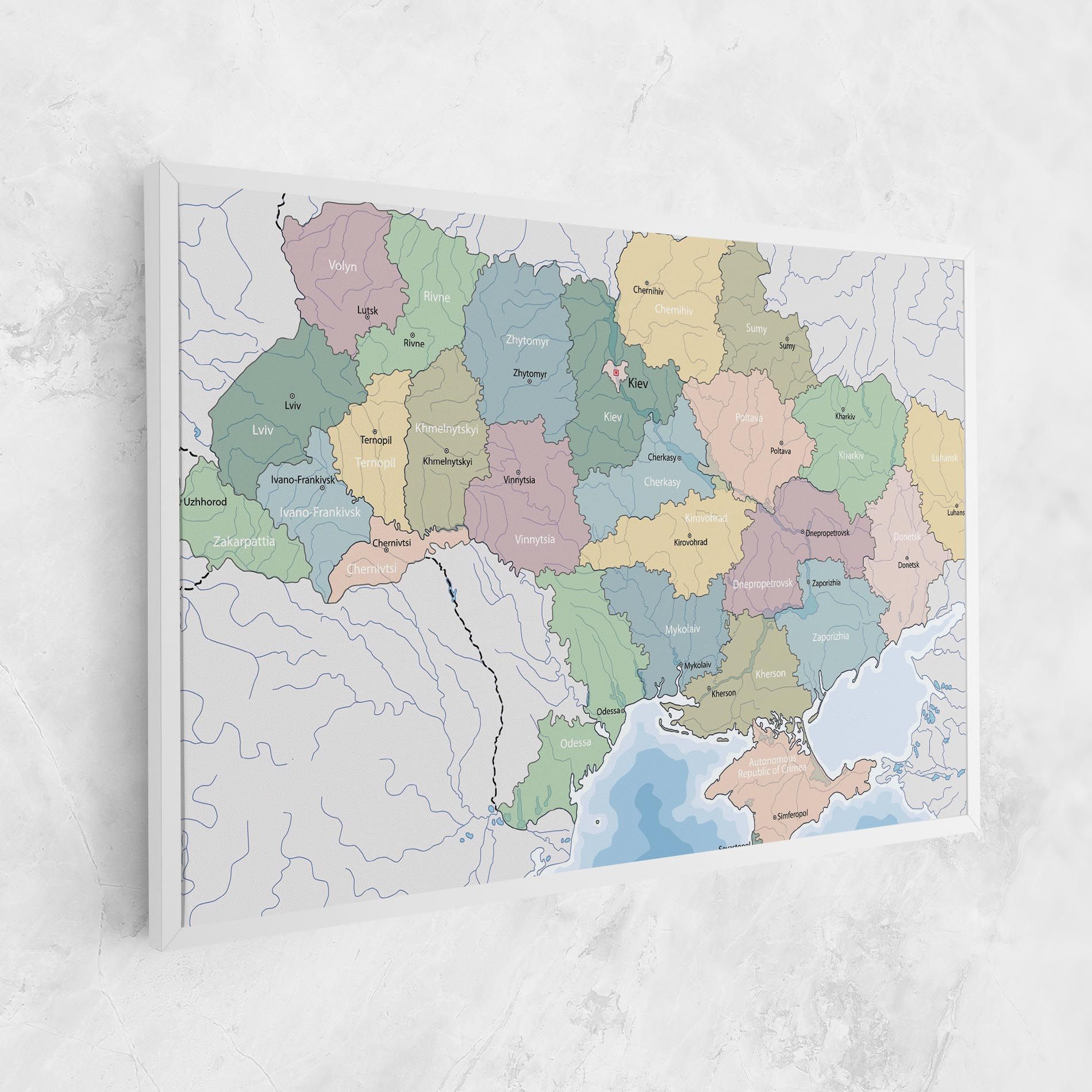 Ukraine Map mockup 1