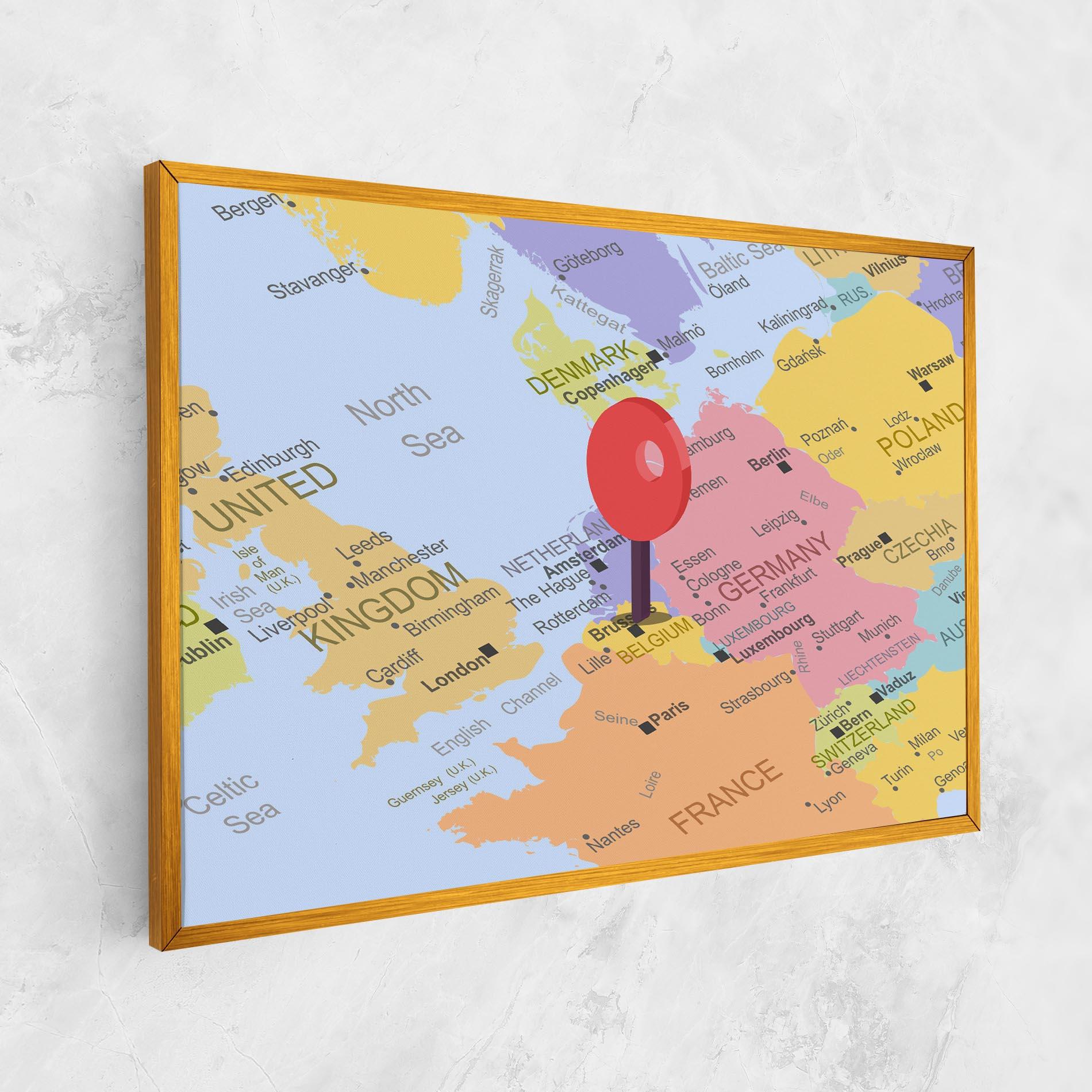 Leinwandbild Belgium Close Up mockup 1