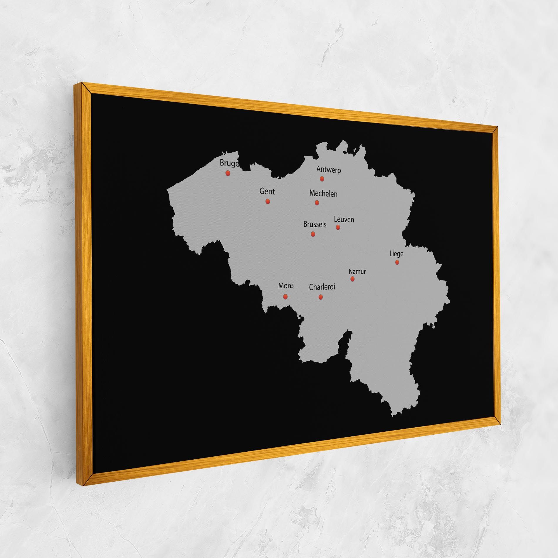 Belgium Map mockup 1