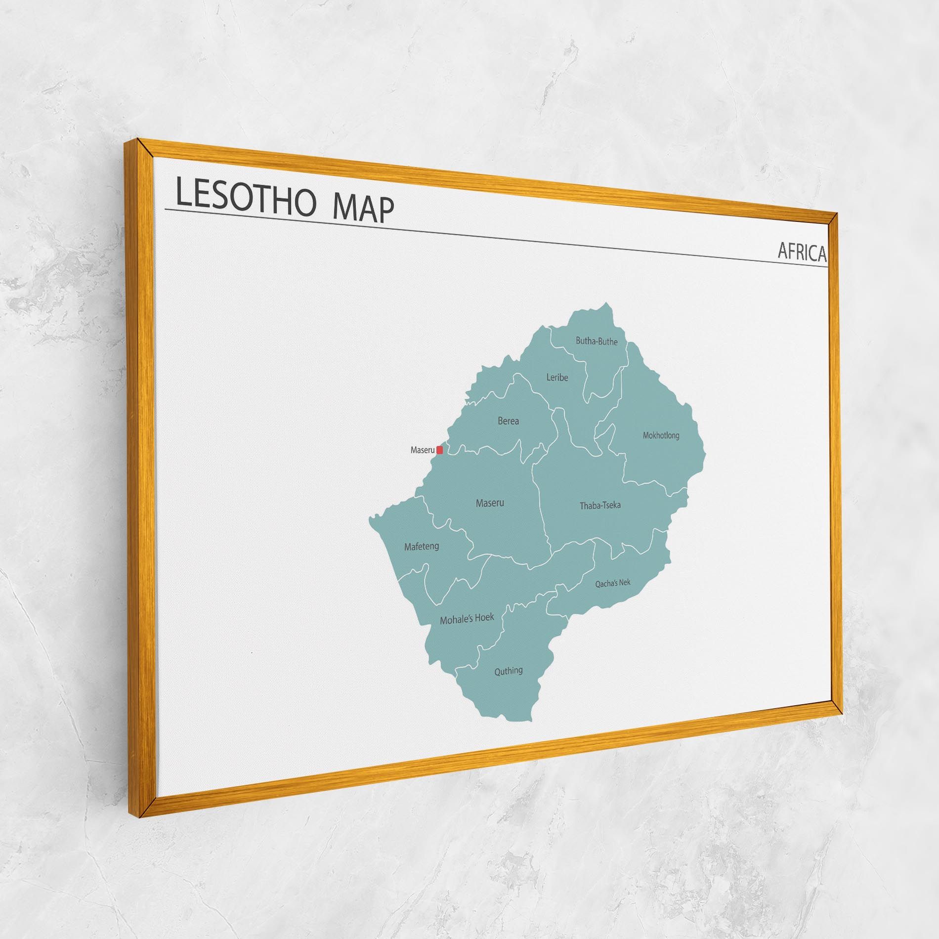 Lesotho Map mockup 1
