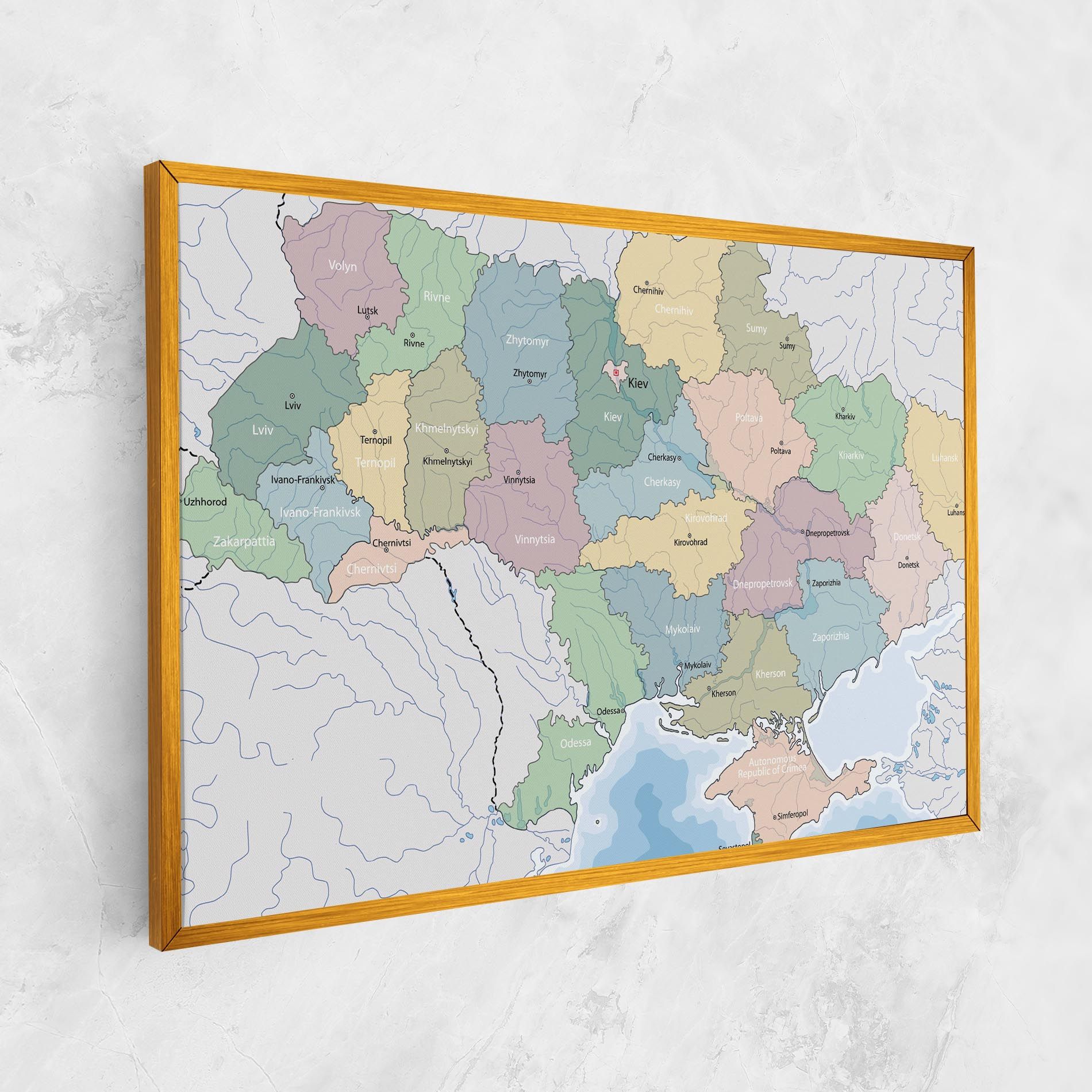 Ukraine Map mockup 1