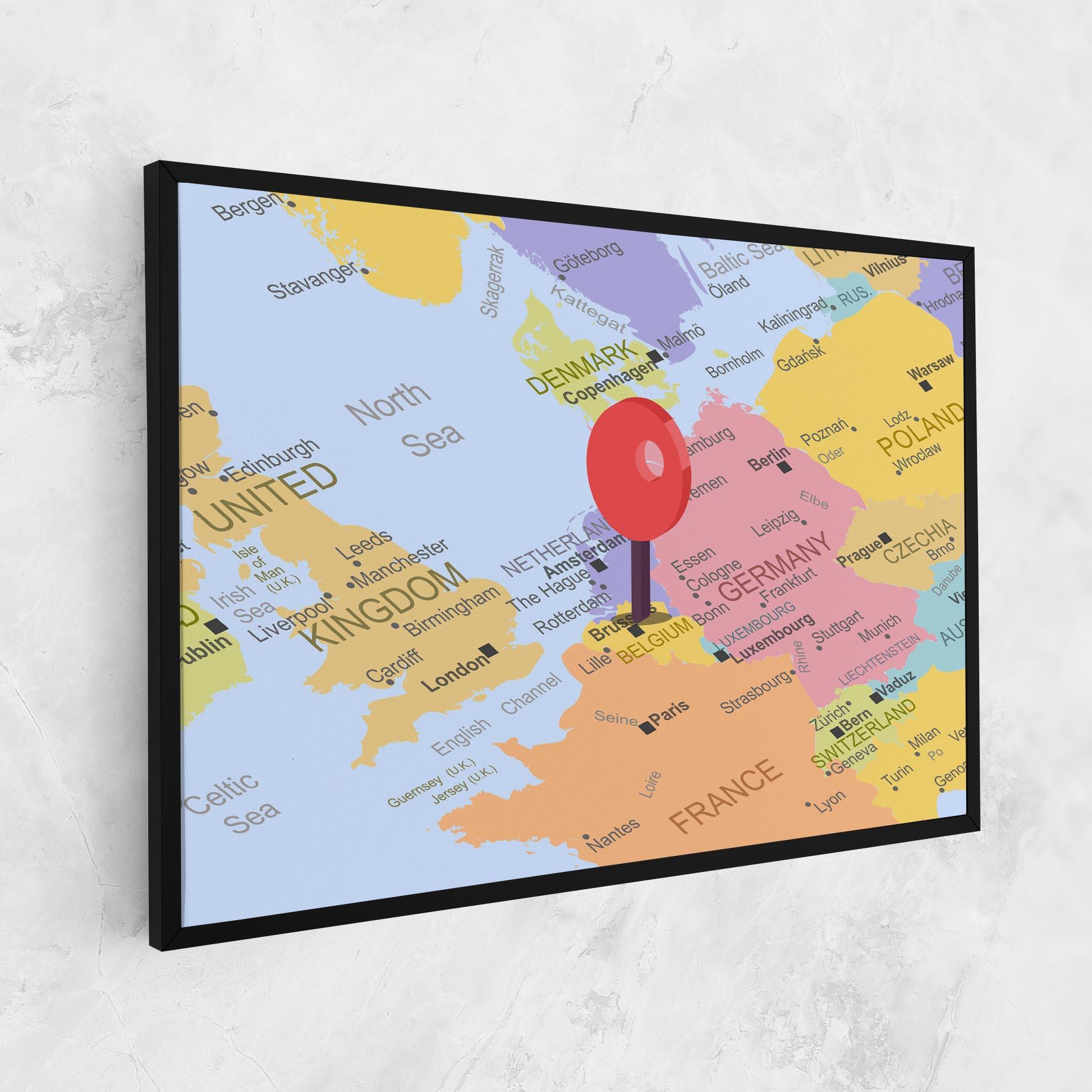 Leinwandbild Belgium Close Up mockup 1