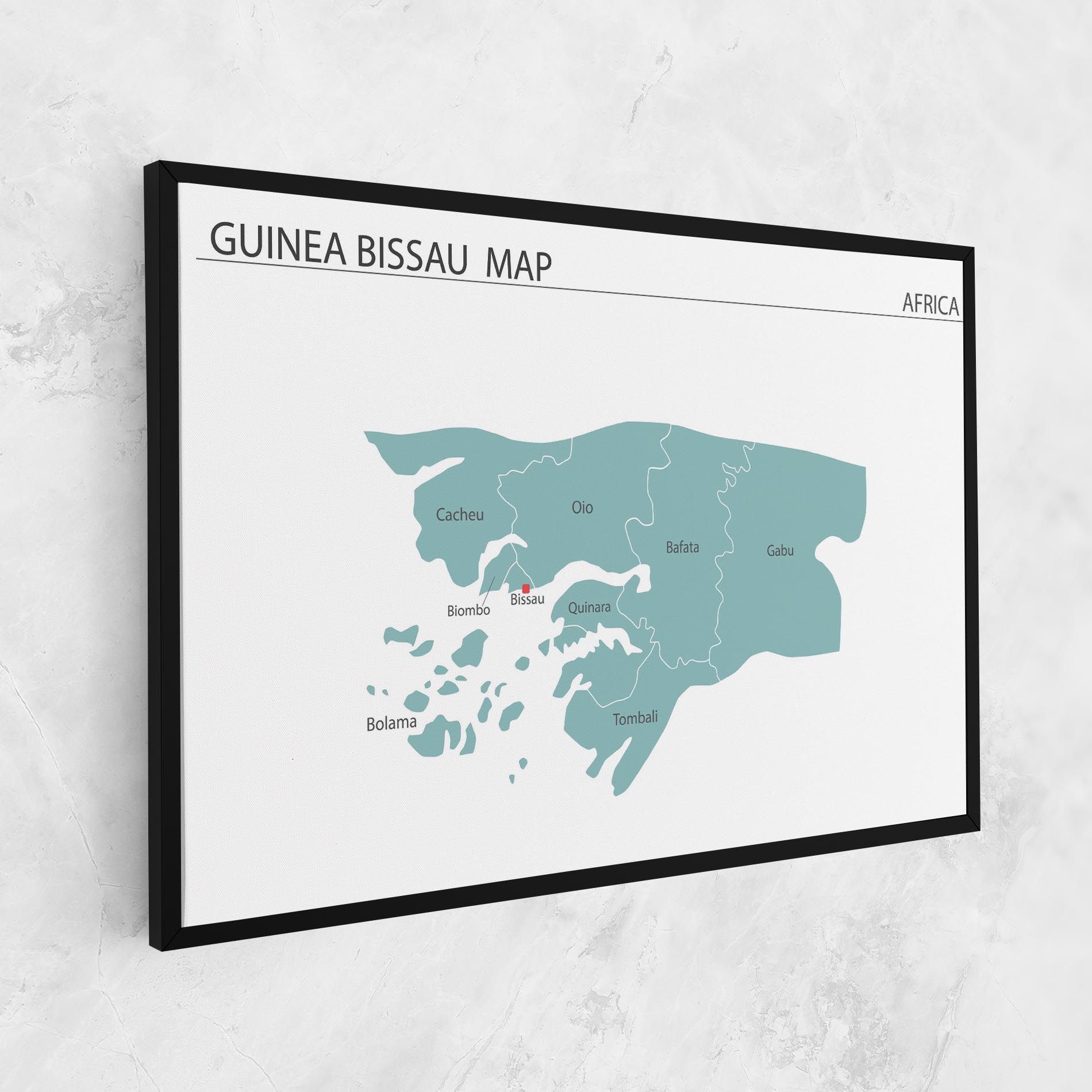 Guinea Bissau Map mockup 1
