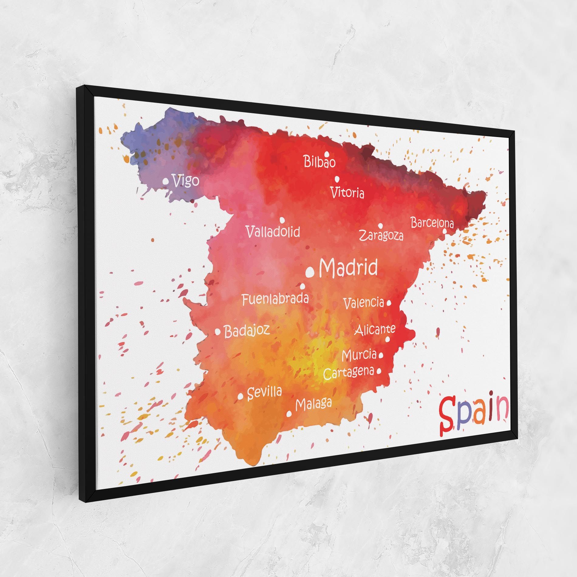 Spain Map mockup 1