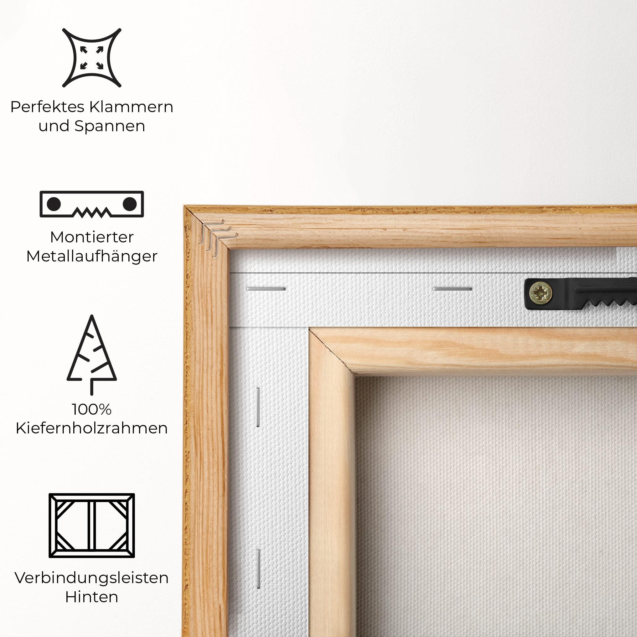 Leinwandbild Benin Map mockup 5