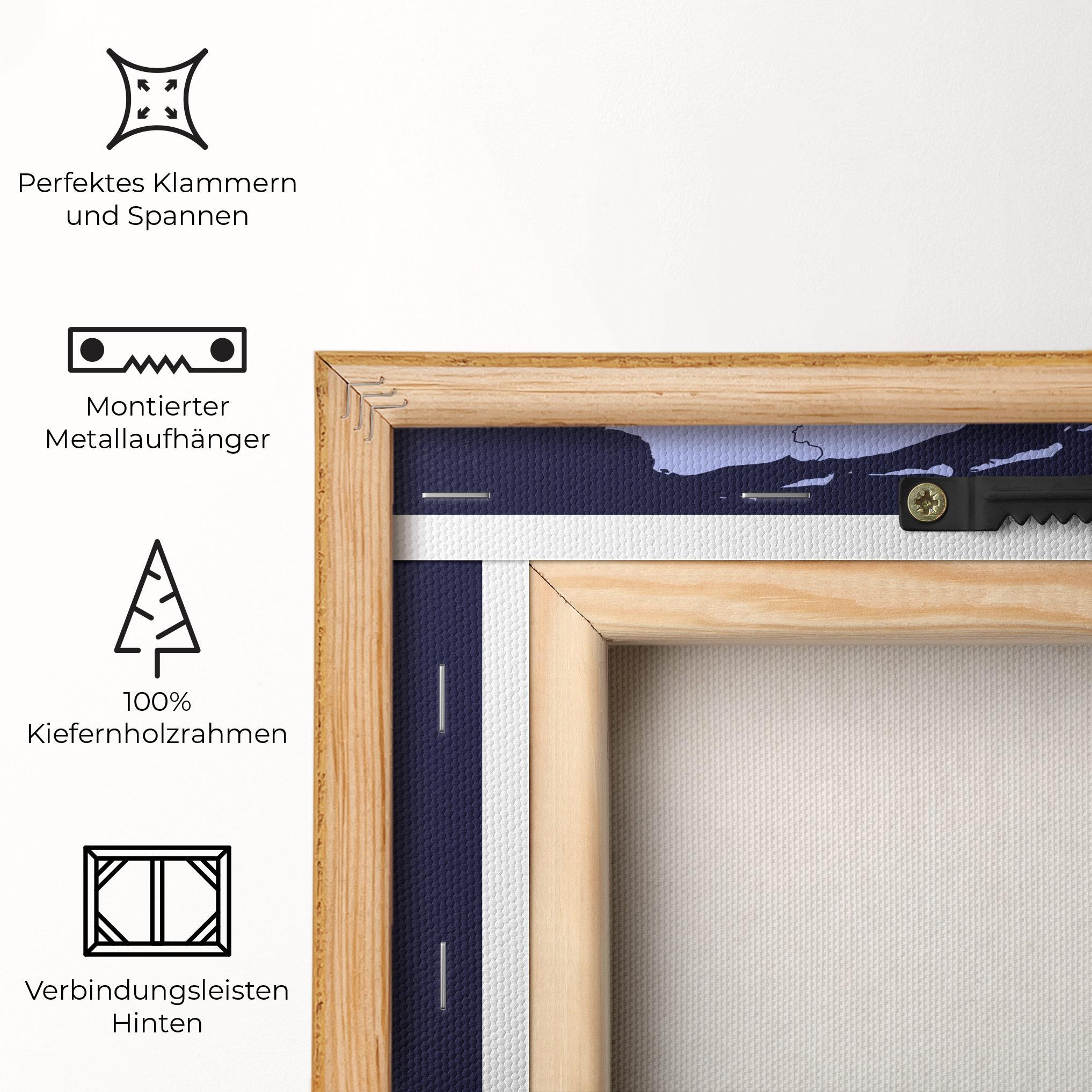 Leinwandbild Netherlands Map mockup 5