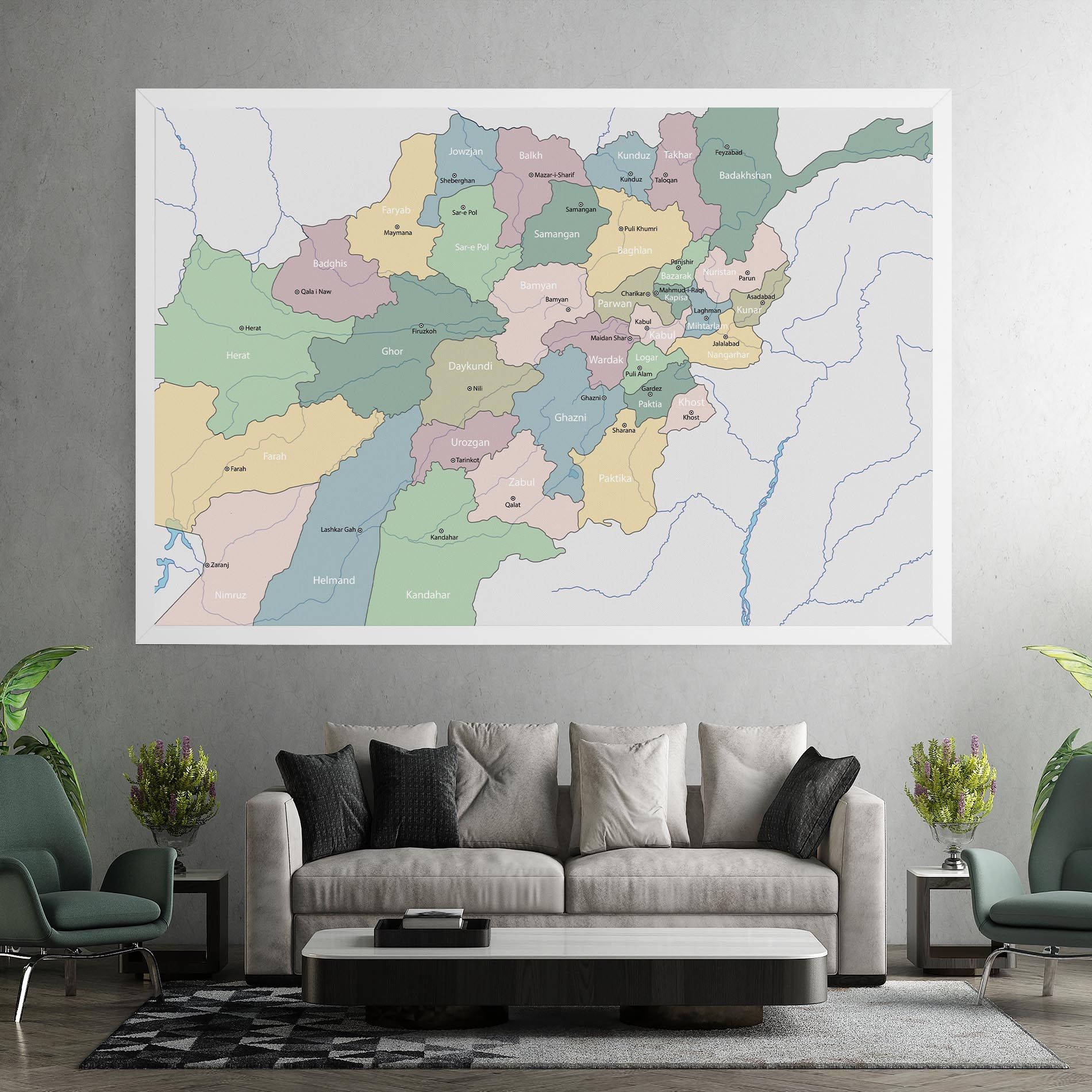 Afghanistan Map mockup 7