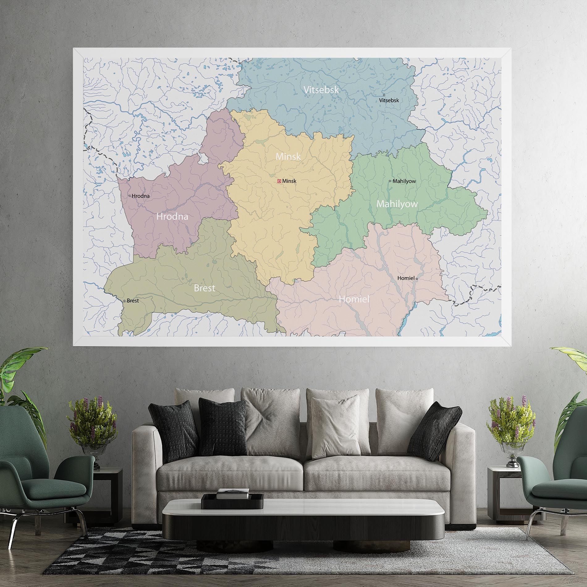 Belarus Map mockup 7