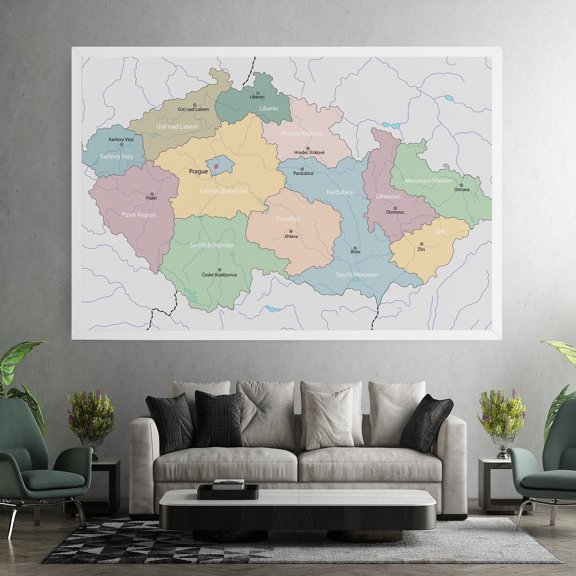 Czech Republic Map mockup 7