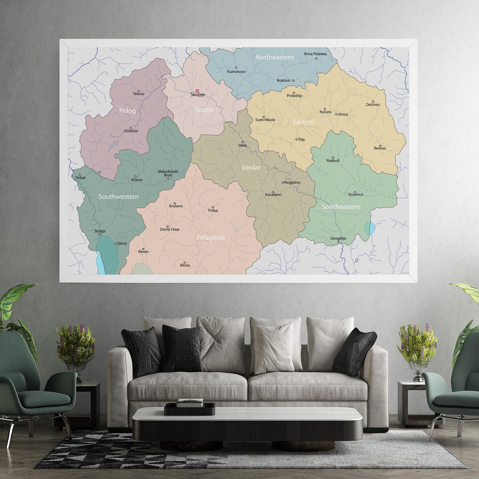 North Macedonia Map mockup 7