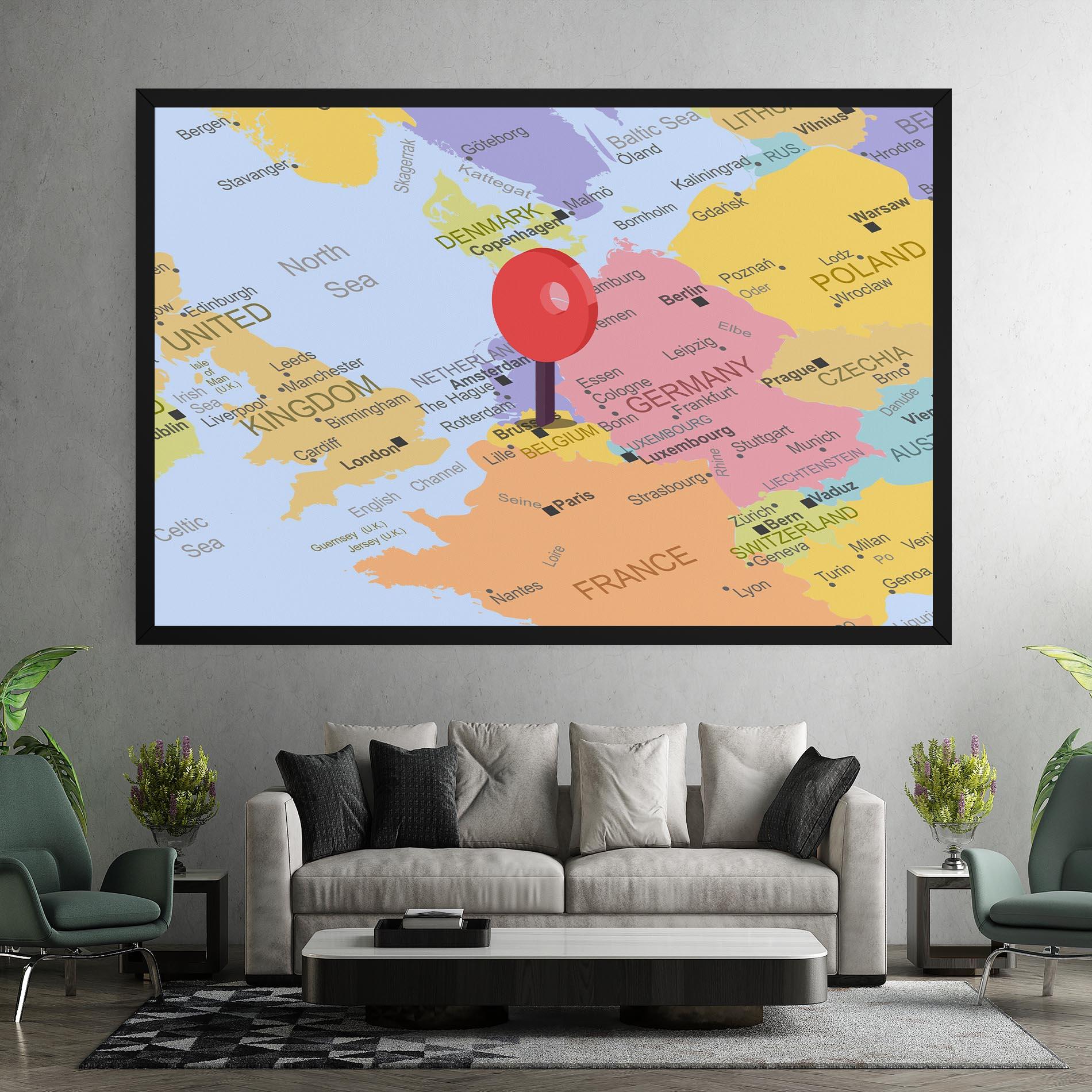 Leinwandbild Belgium Close Up mockup 7