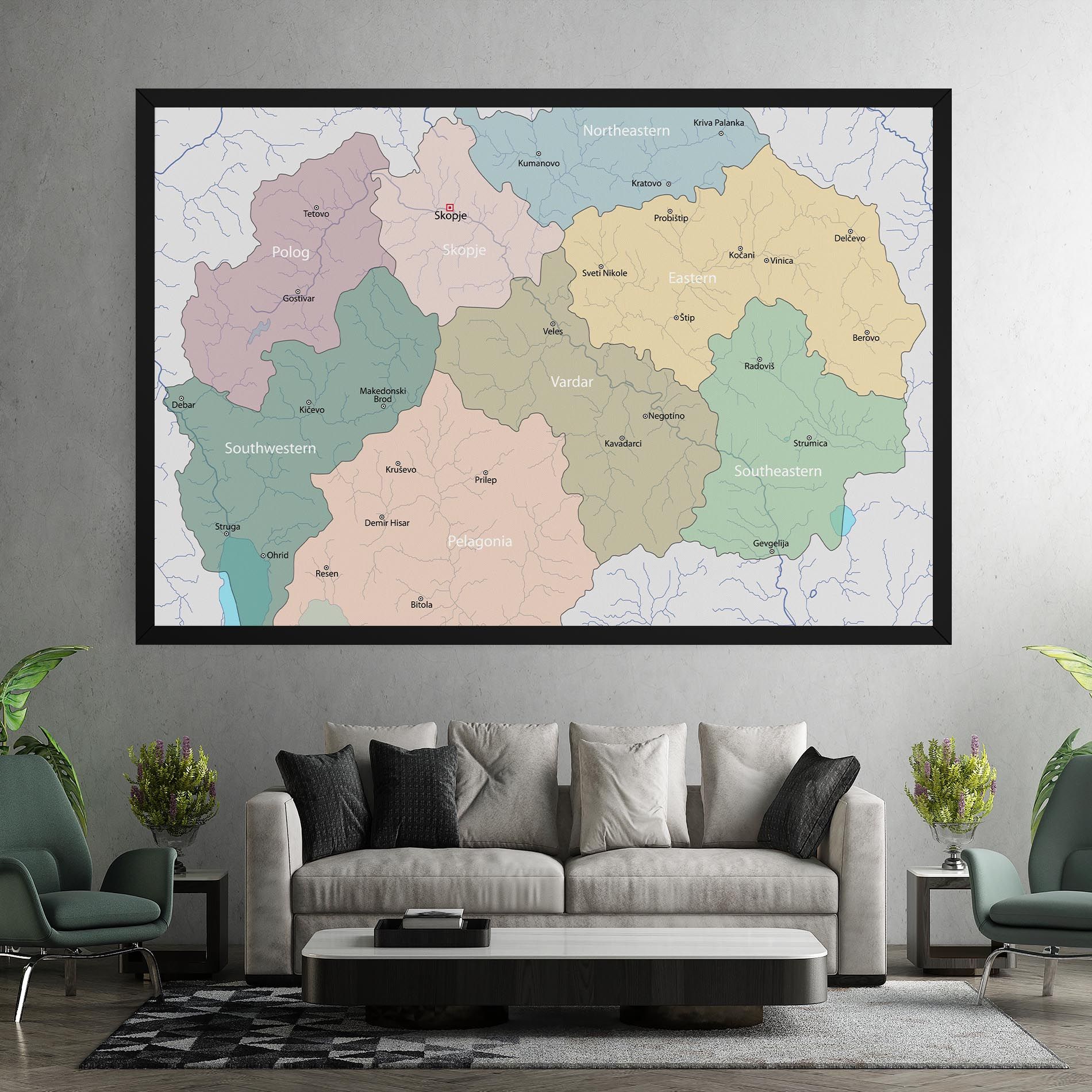North Macedonia Map mockup 7