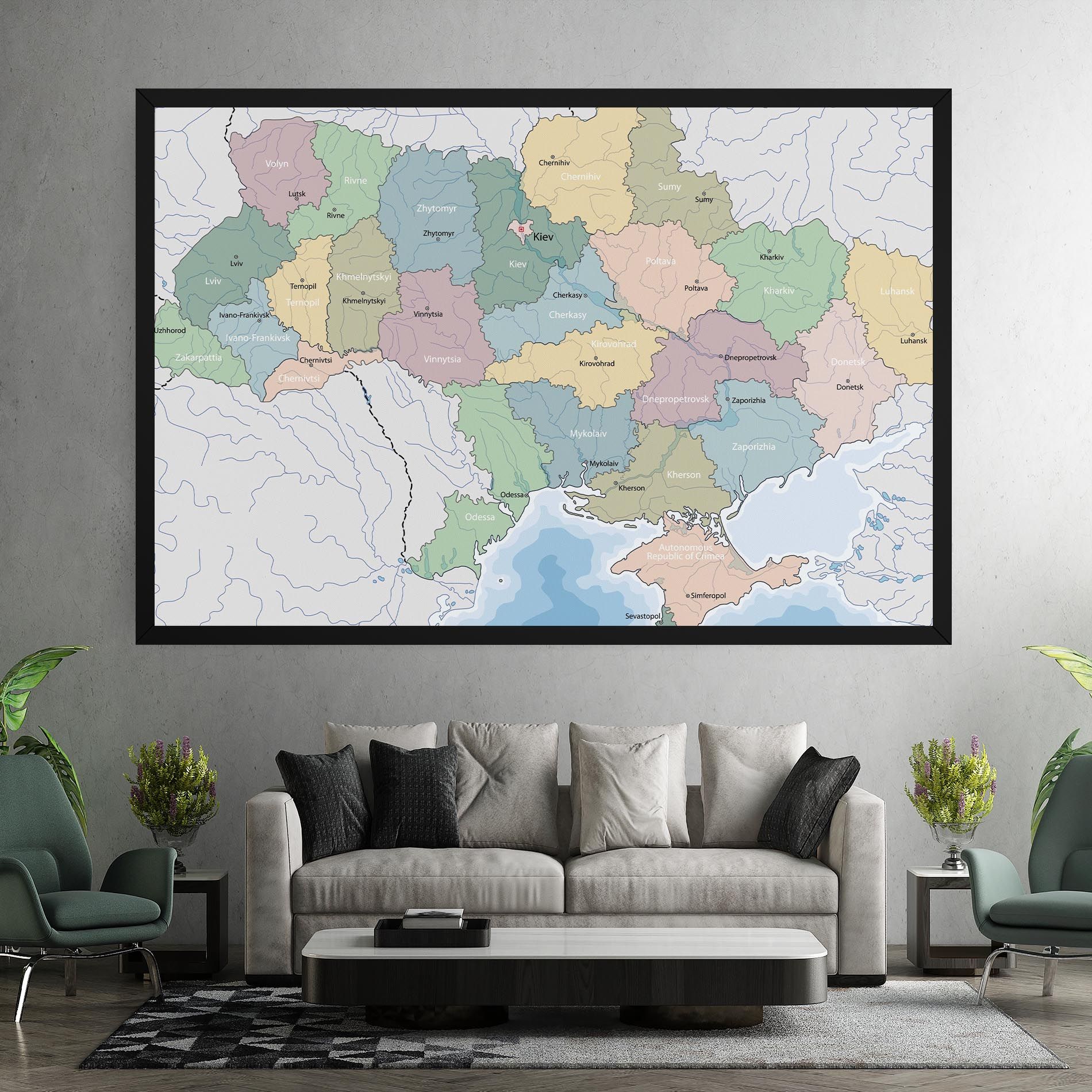 Ukraine Map mockup 7