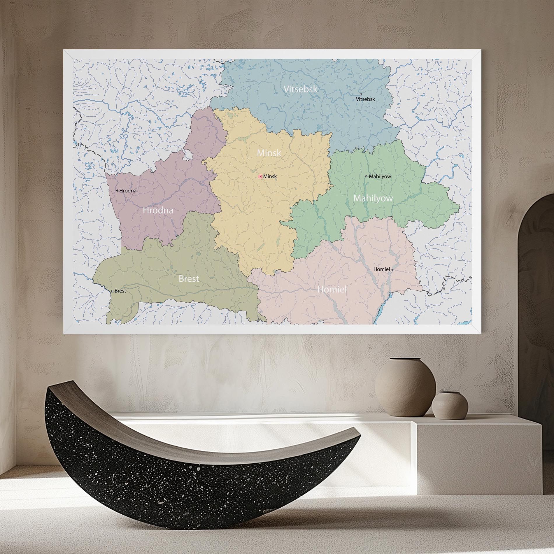 Belarus Map mockup 8