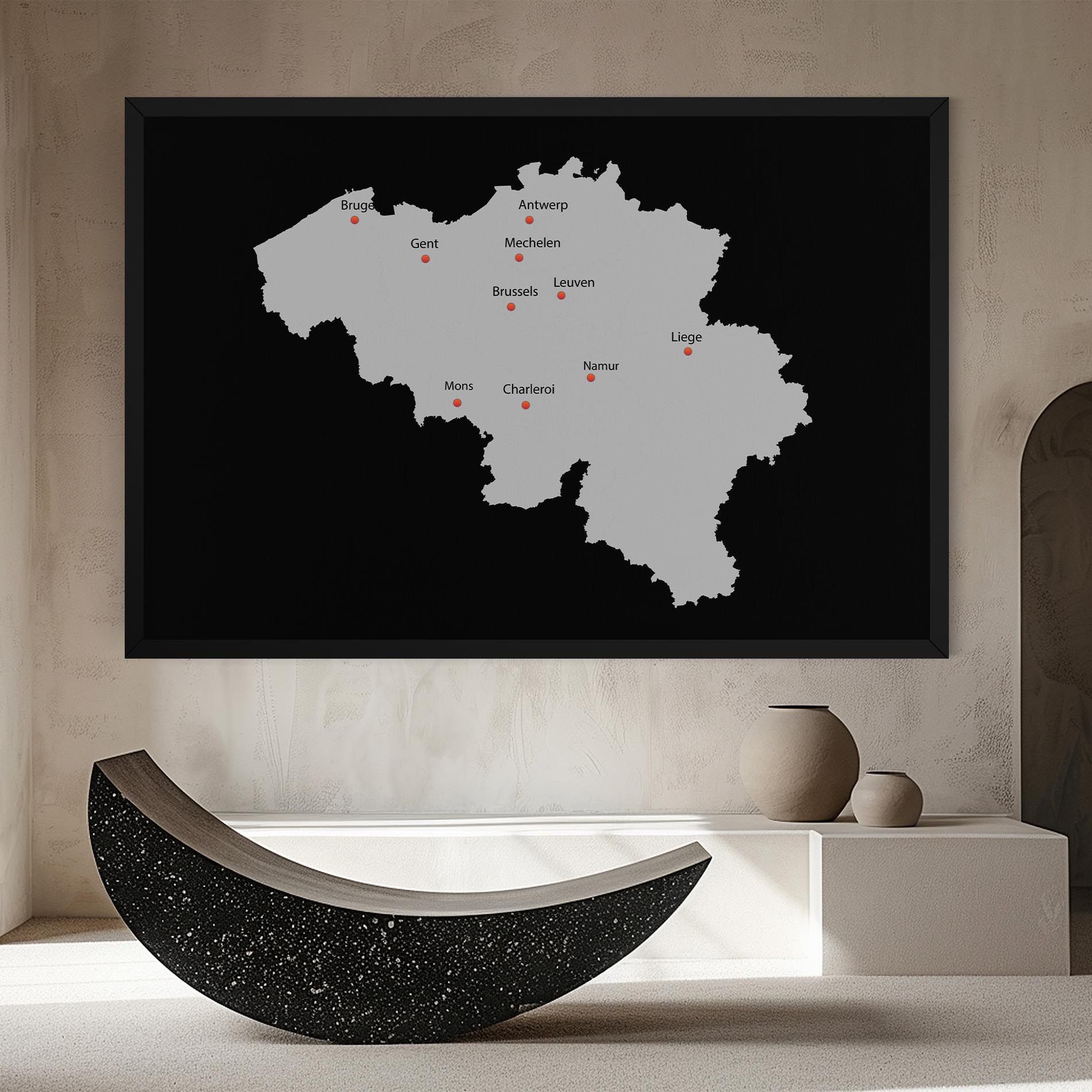 Belgium Map mockup 8