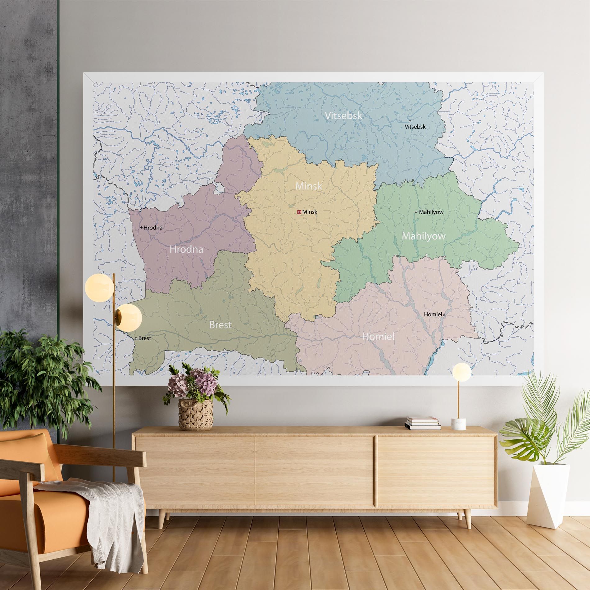 Belarus Map mockup 9