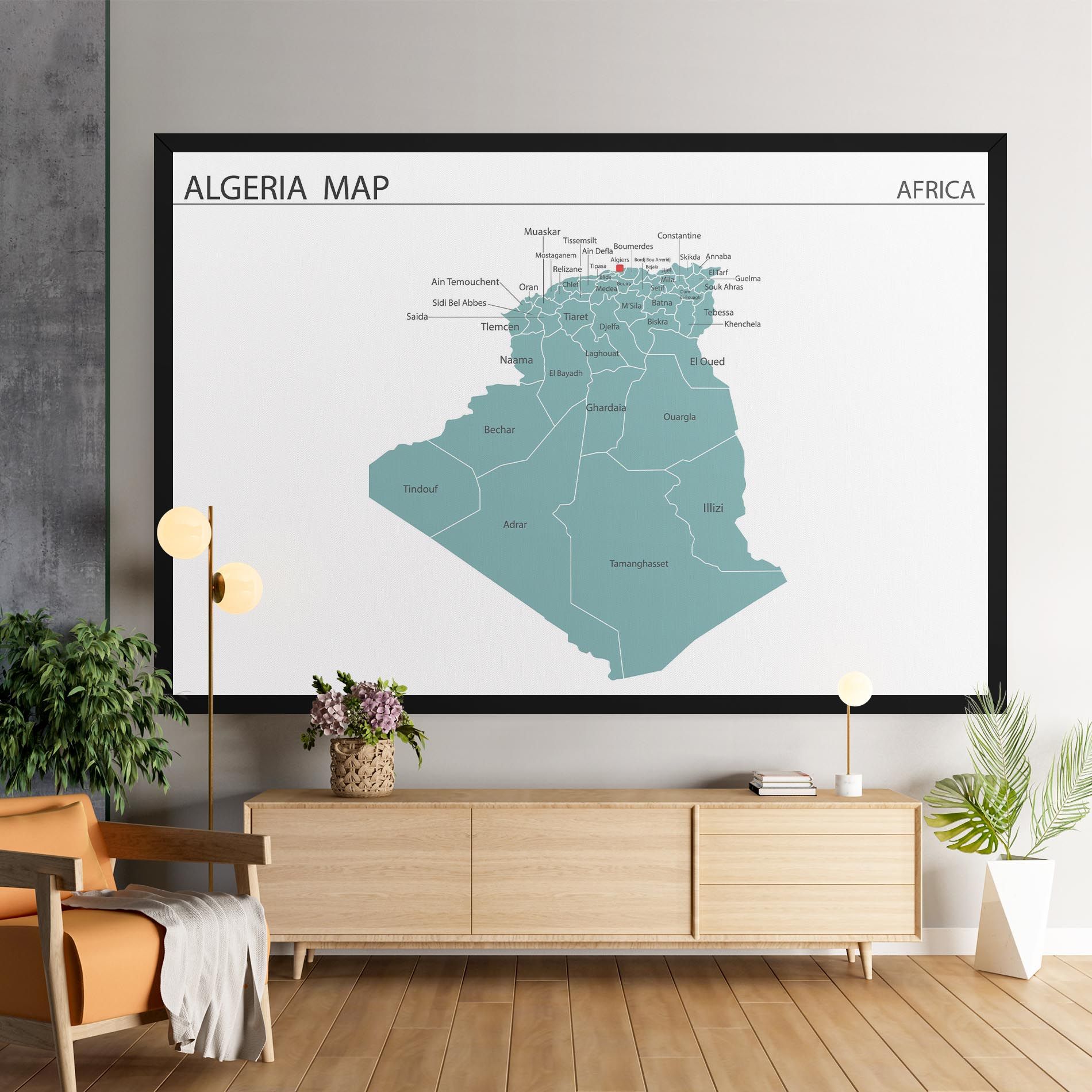 Algeria Map mockup 9