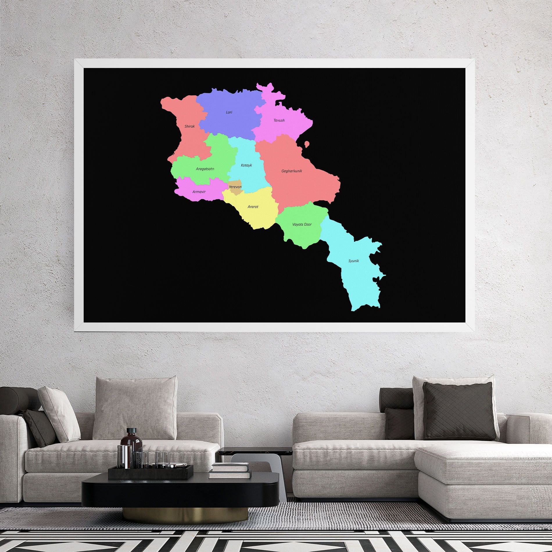 Armenia Map mockup 2