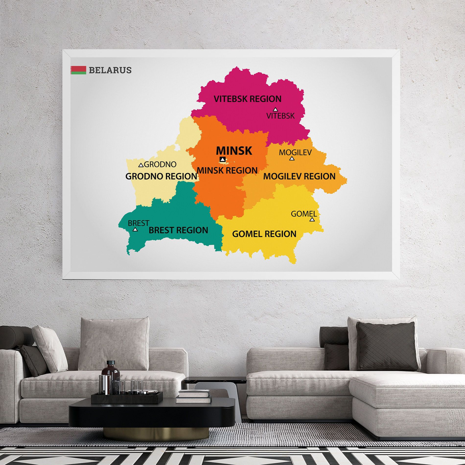 Belarus Color Map mockup 2