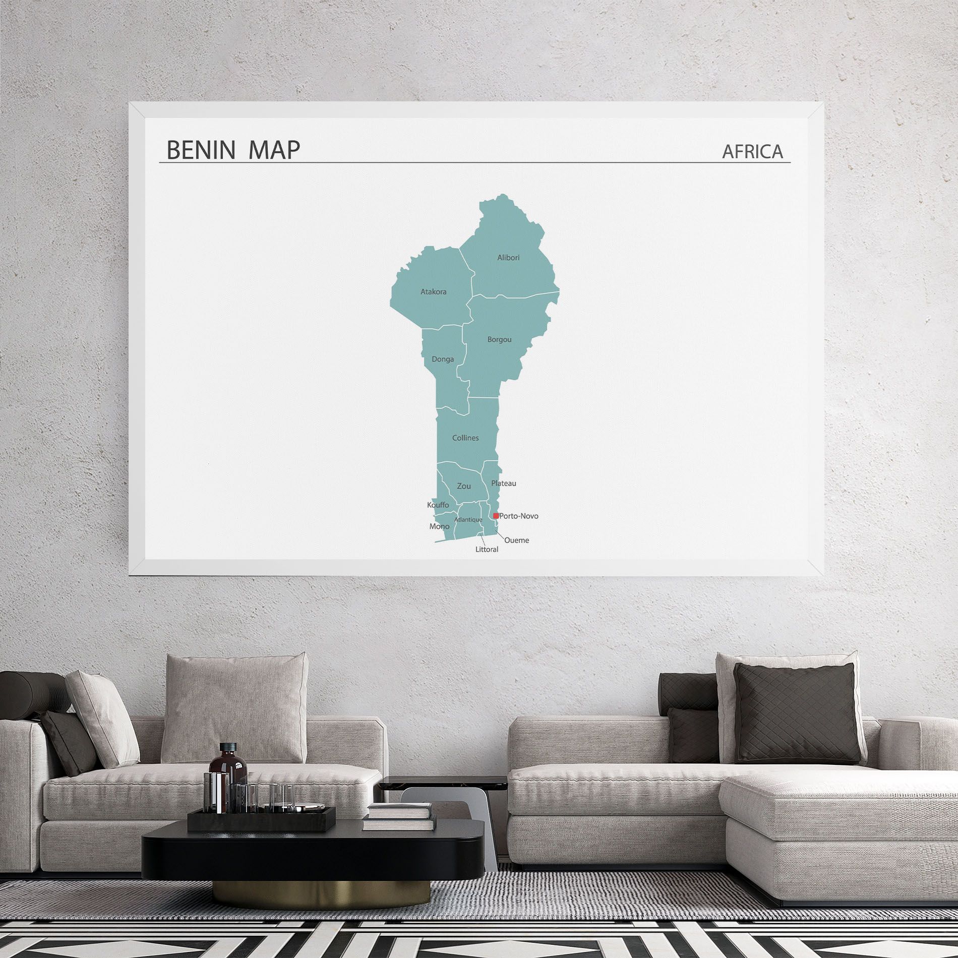 Benin Map mockup 2