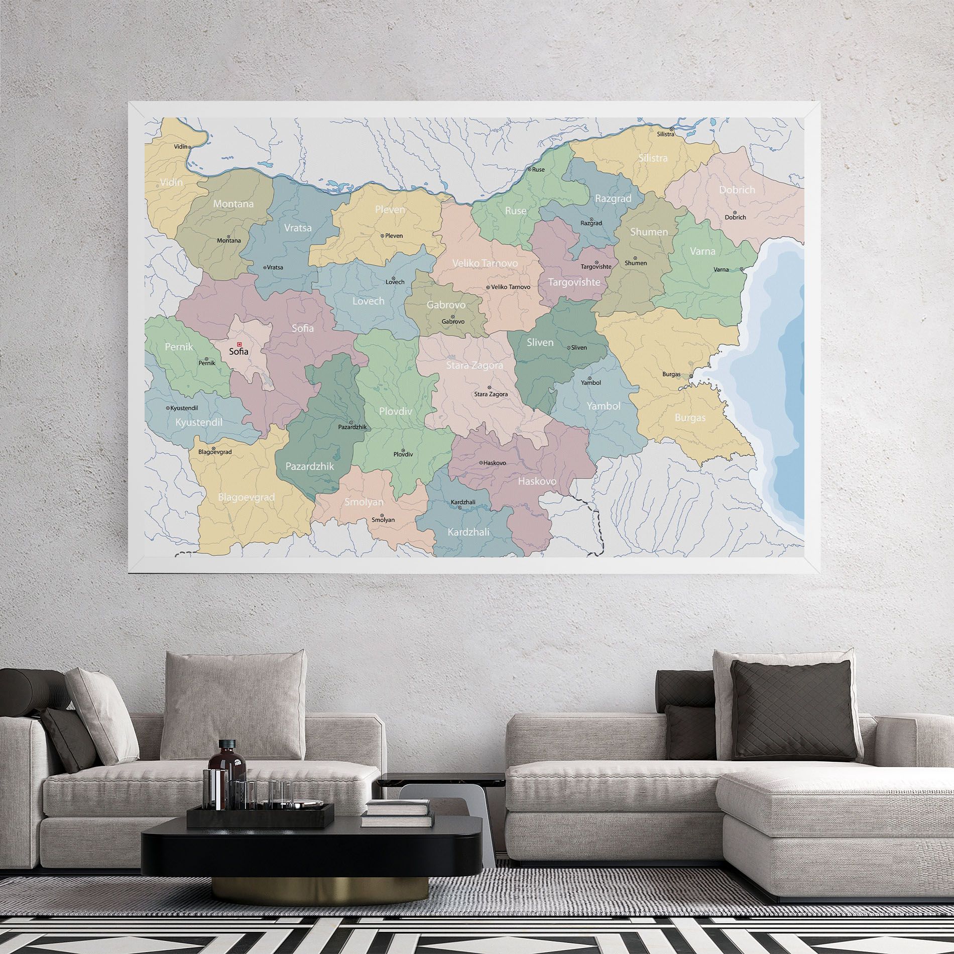 Bulgaria Map mockup 2