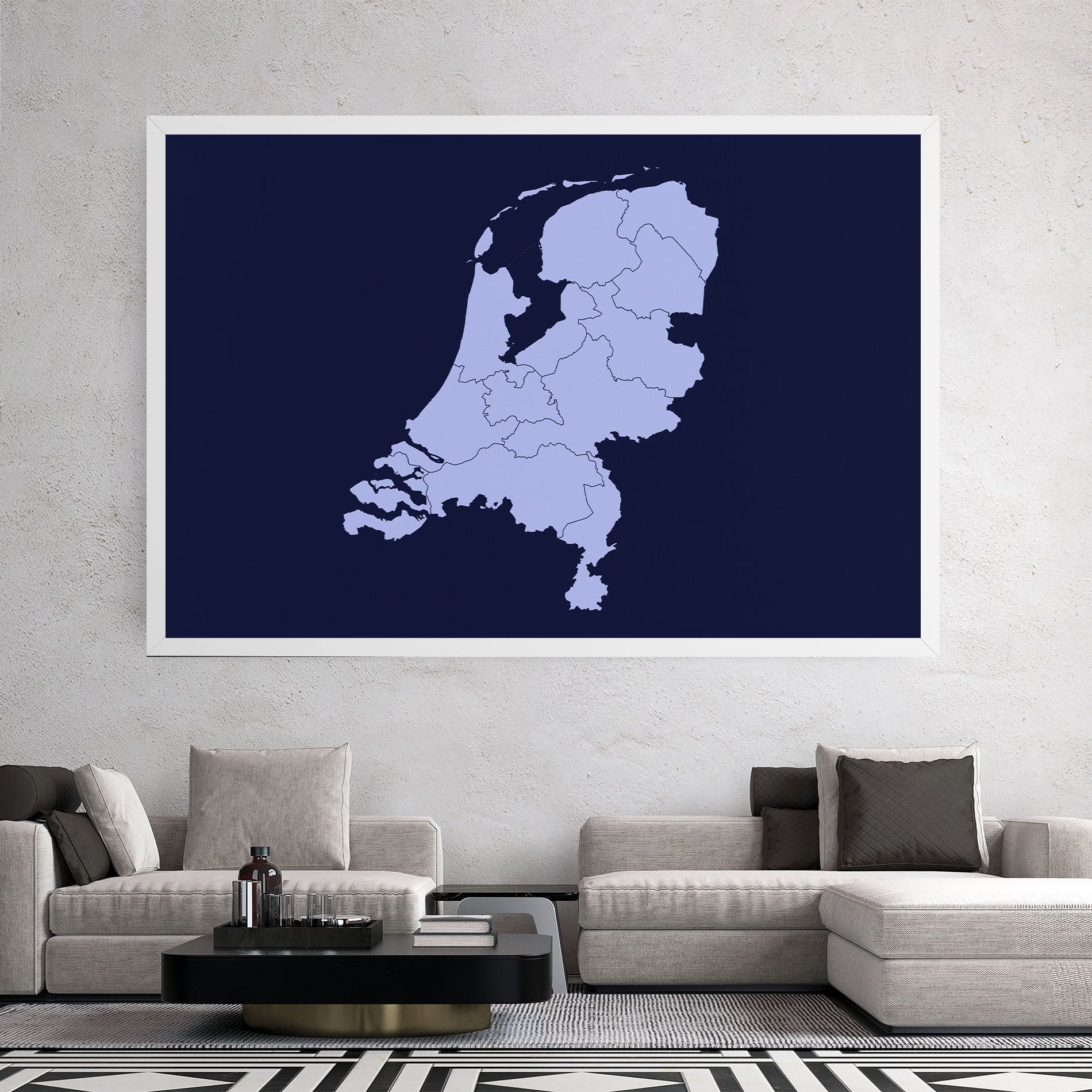 Netherlands Map mockup 2