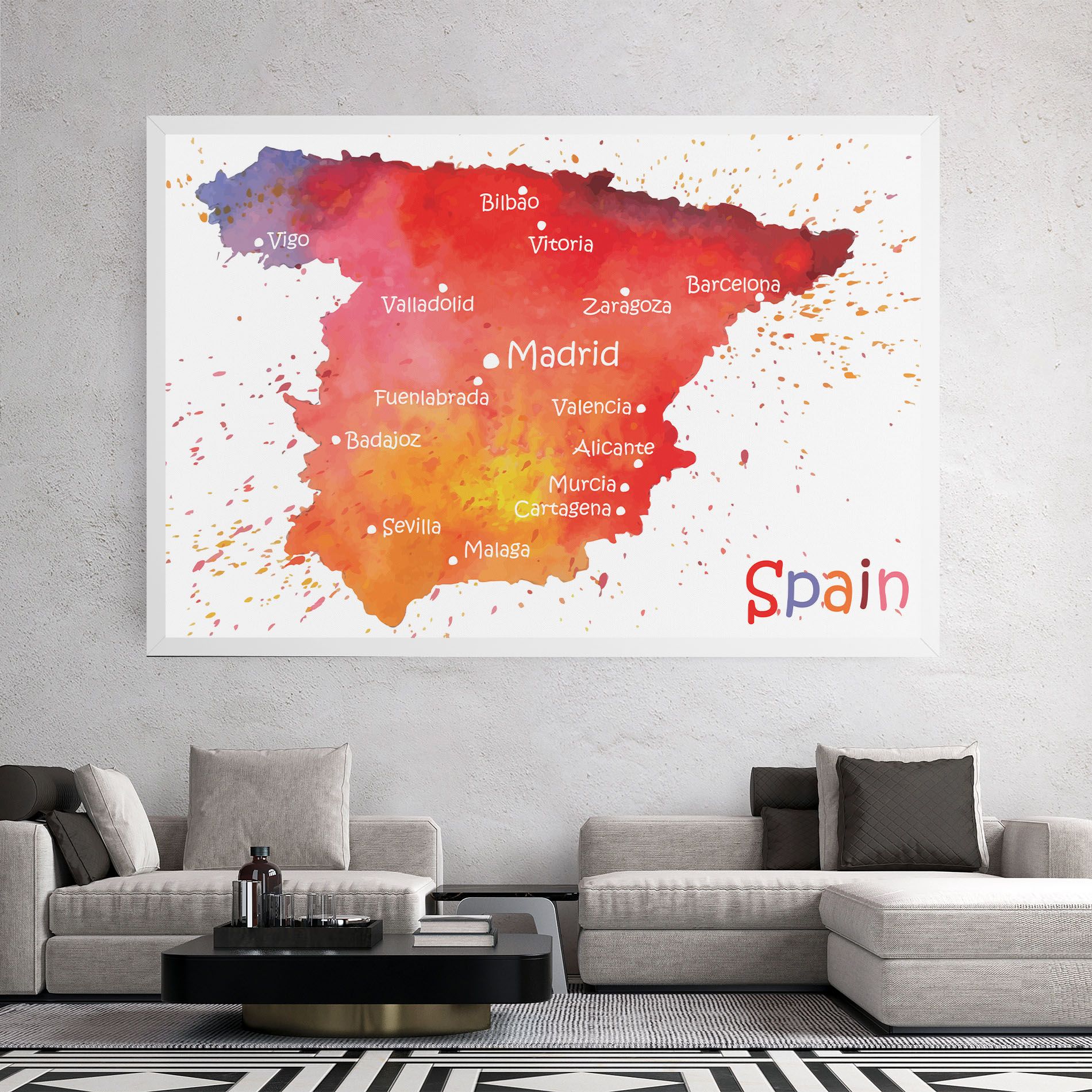 Spain Map mockup 2