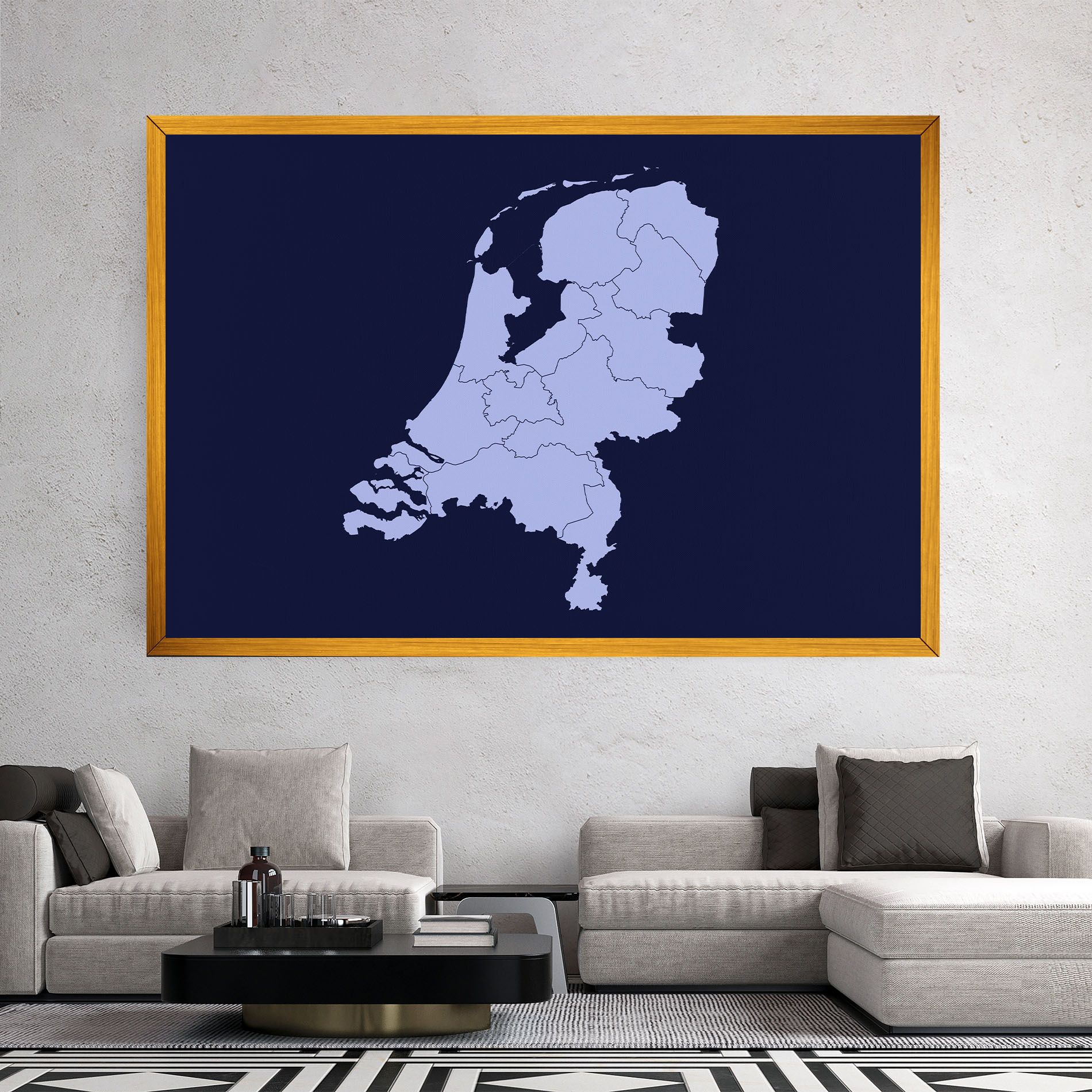 Netherlands Map mockup 2