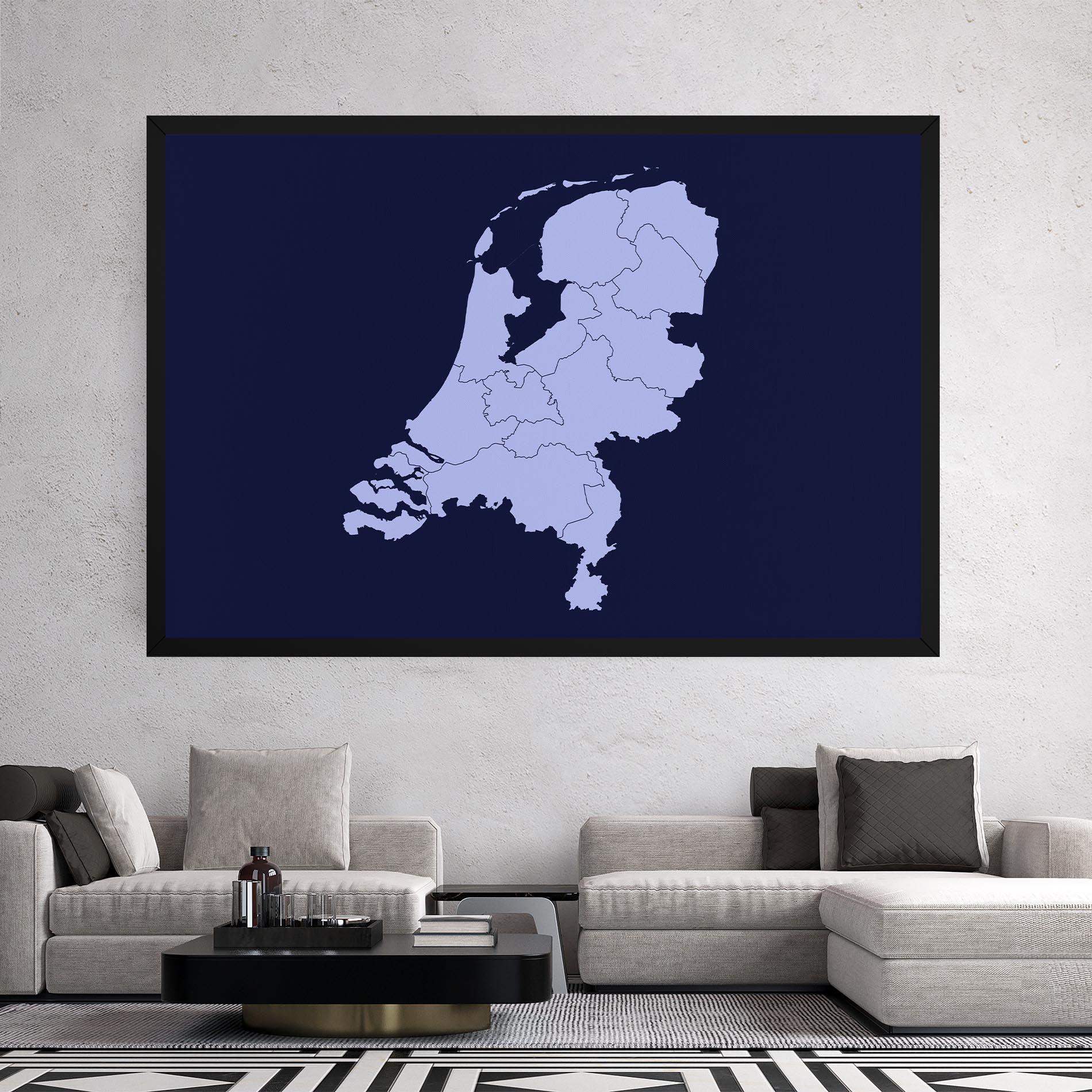 Netherlands Map mockup 2