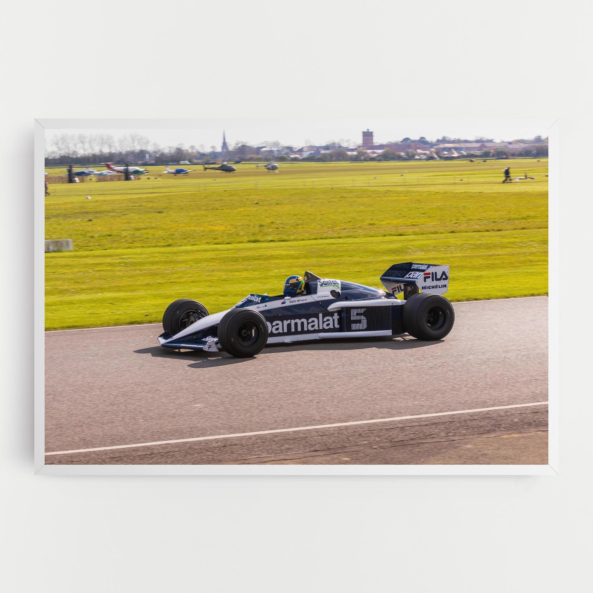 Leinwandbild Black F1 Car mockup 0