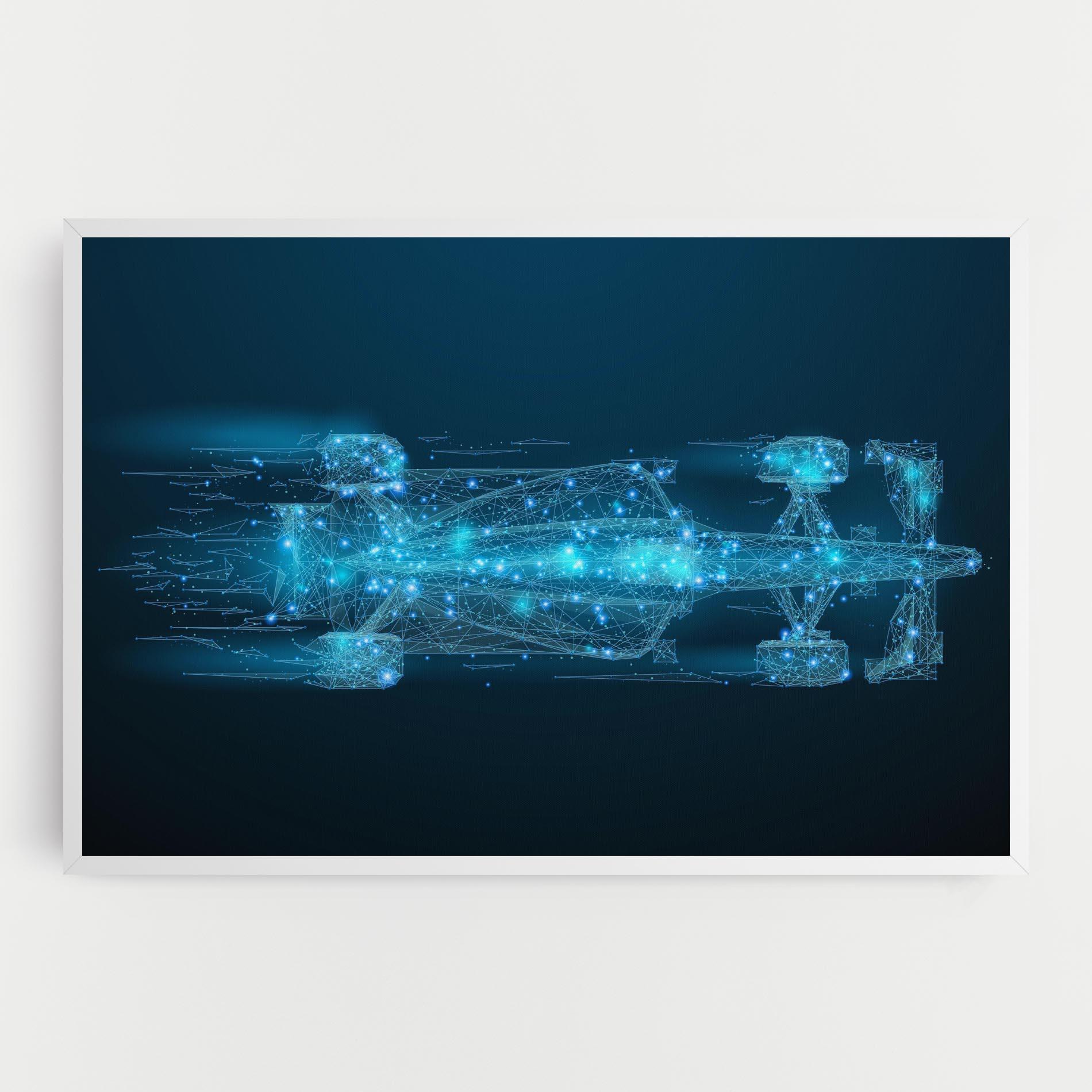 Leinwandbild Blue Light F1 mockup 0