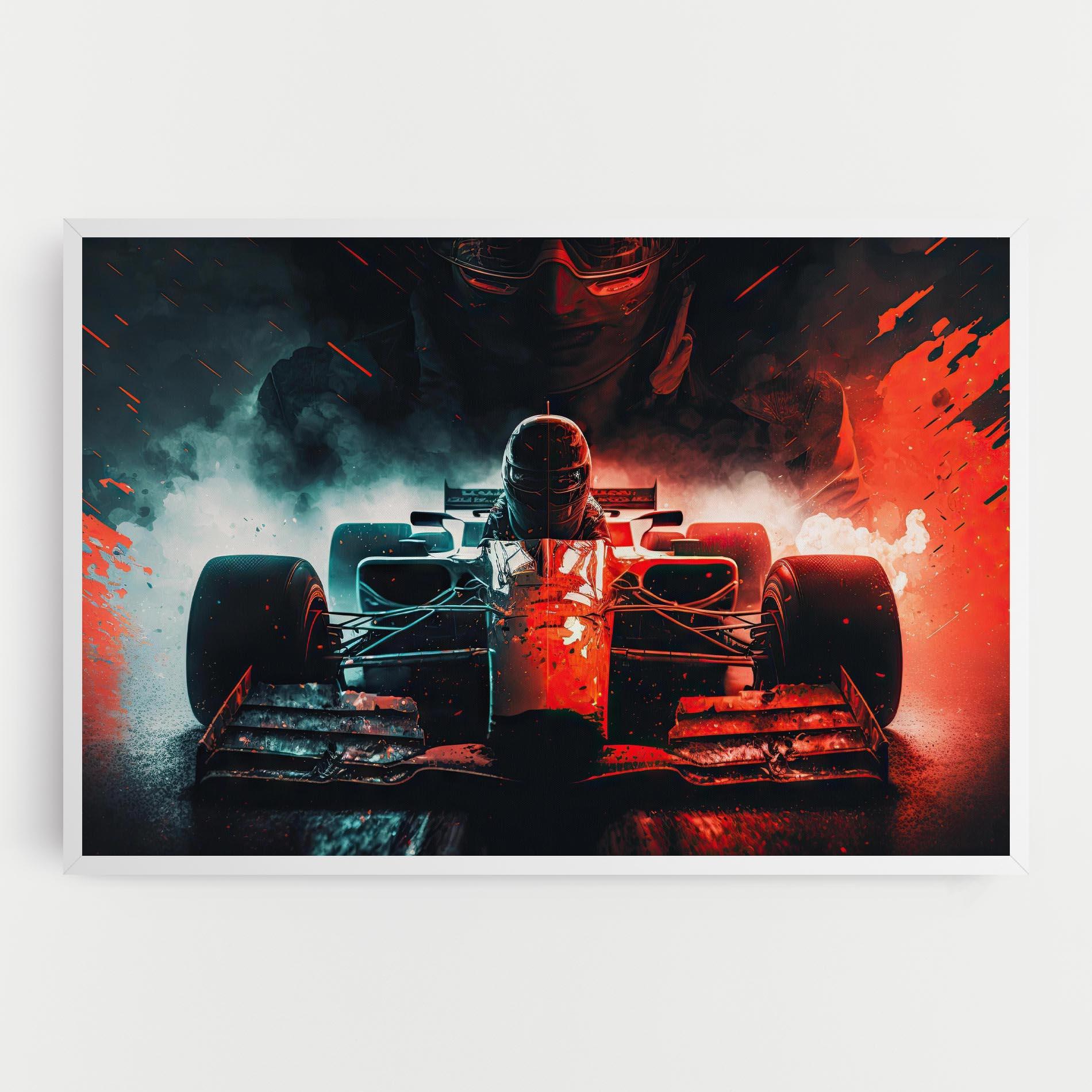 Leinwandbild Blue Red F1 mockup 0