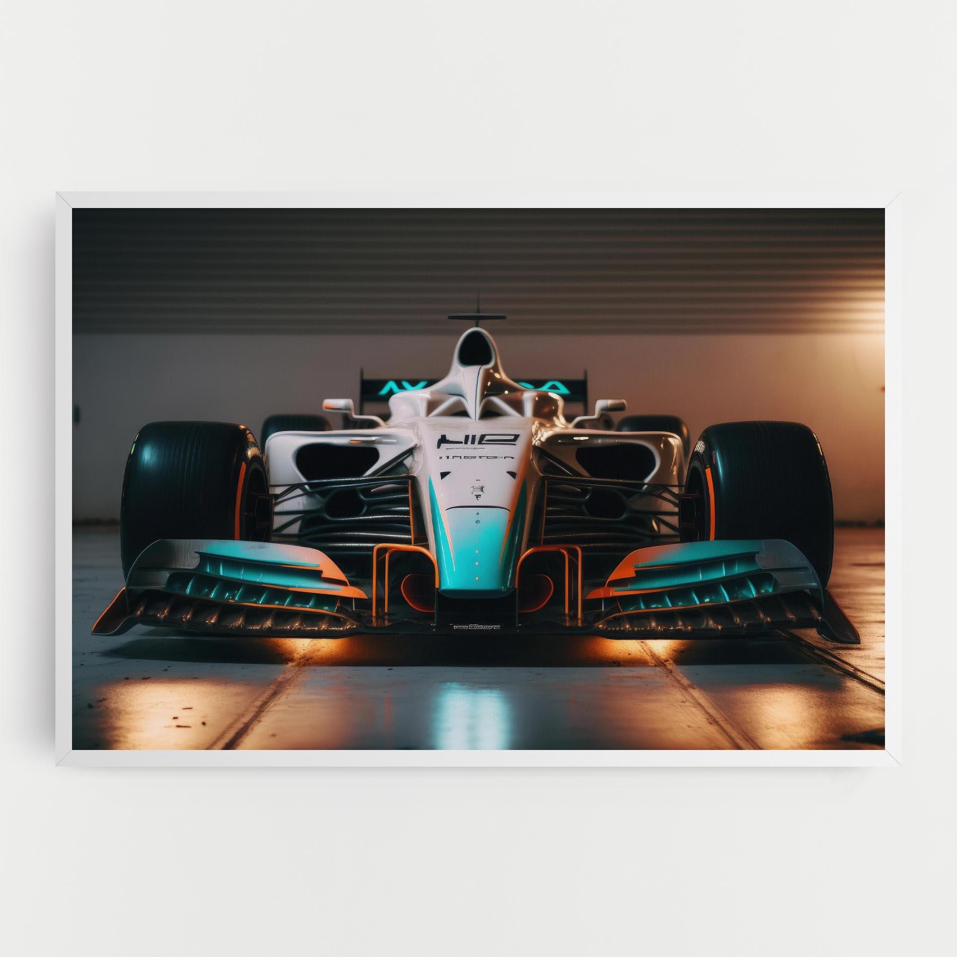 Leinwandbild Blue White F1 mockup 0