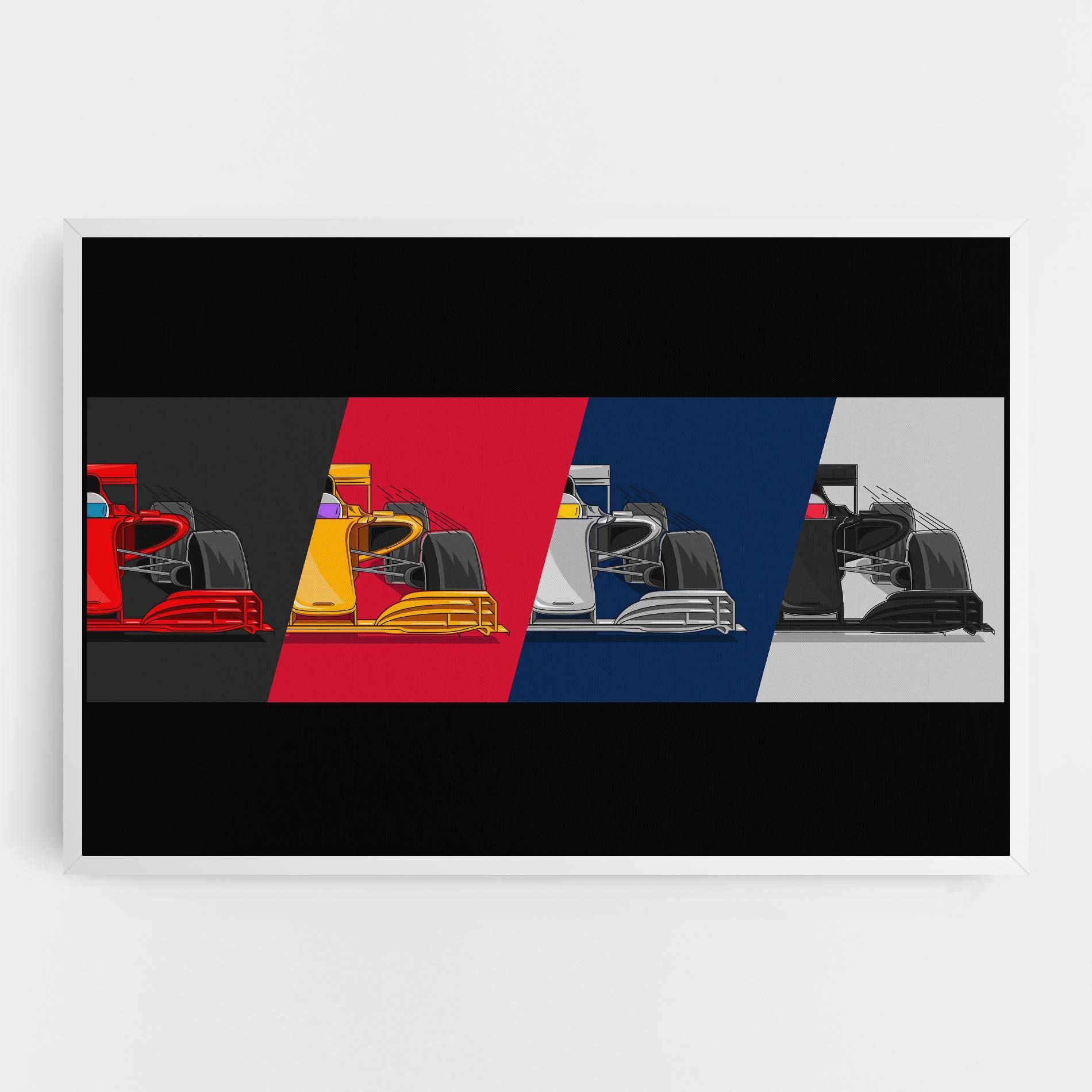 Leinwandbild F1 Cars mockup 0