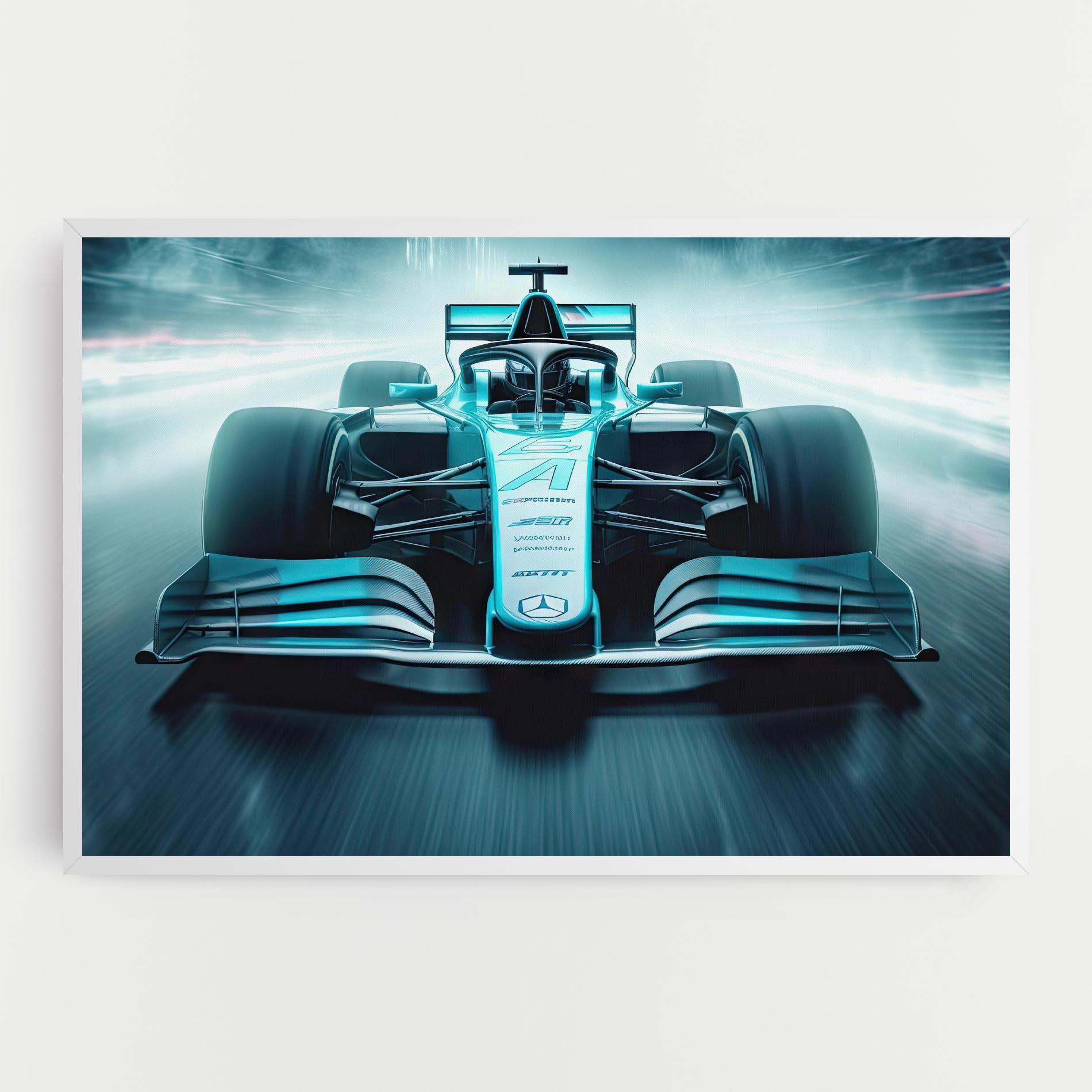 Leinwandbild F1 Smoke Cars mockup 0