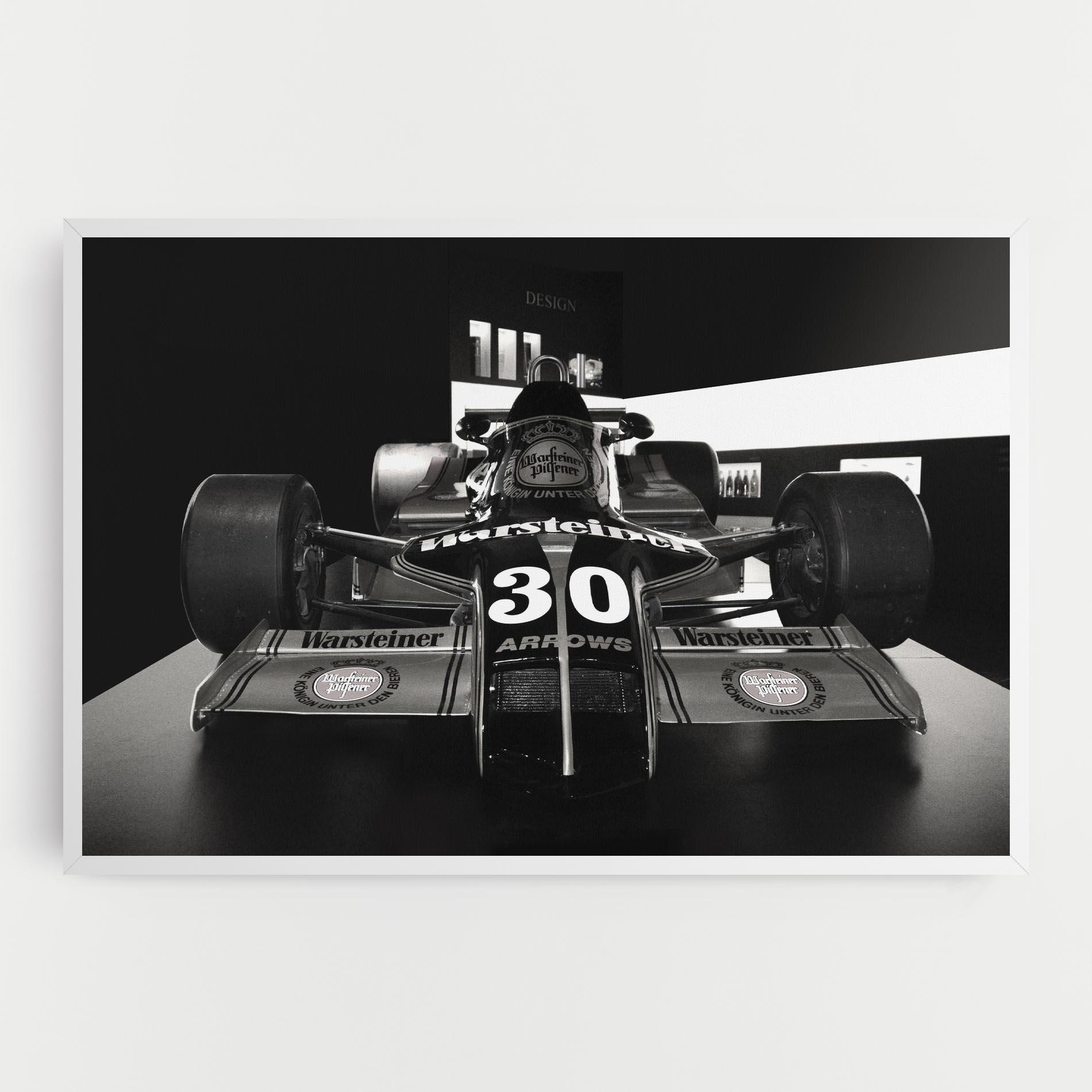 Leinwandbild Formula 1 Car Grey mockup 0