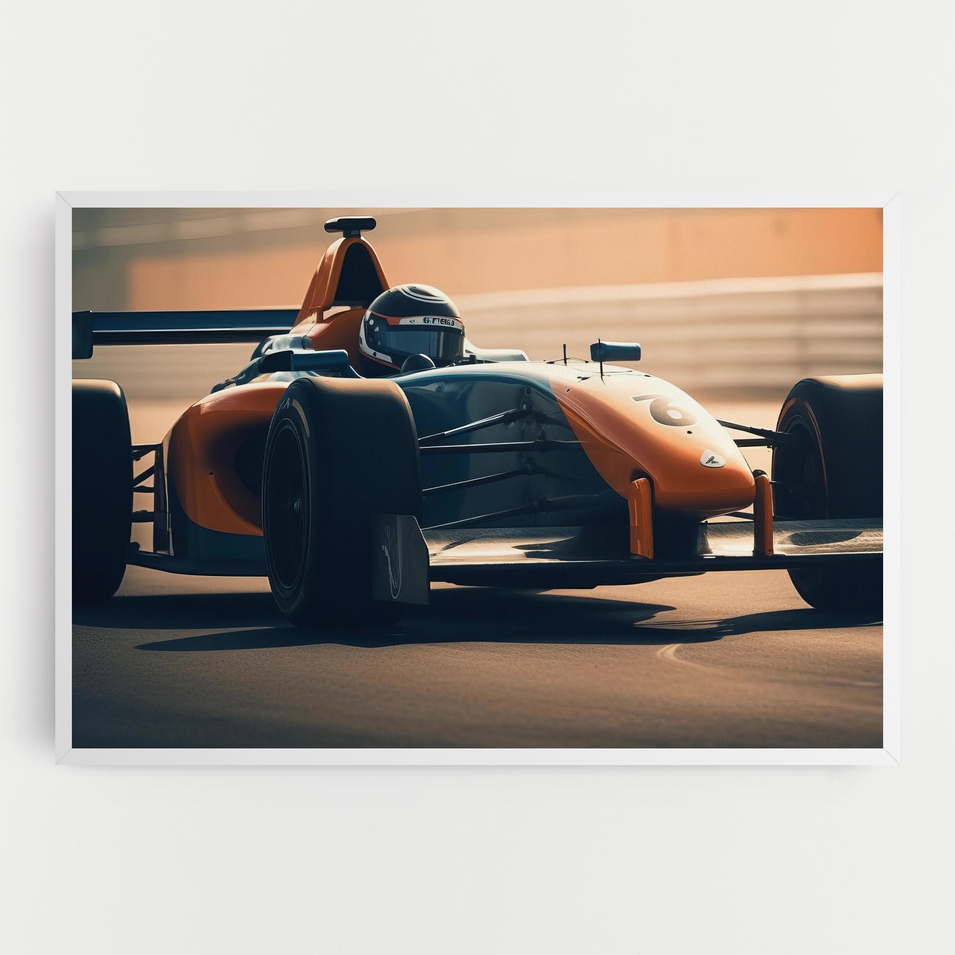 Leinwandbild Orange Black F1 mockup 0