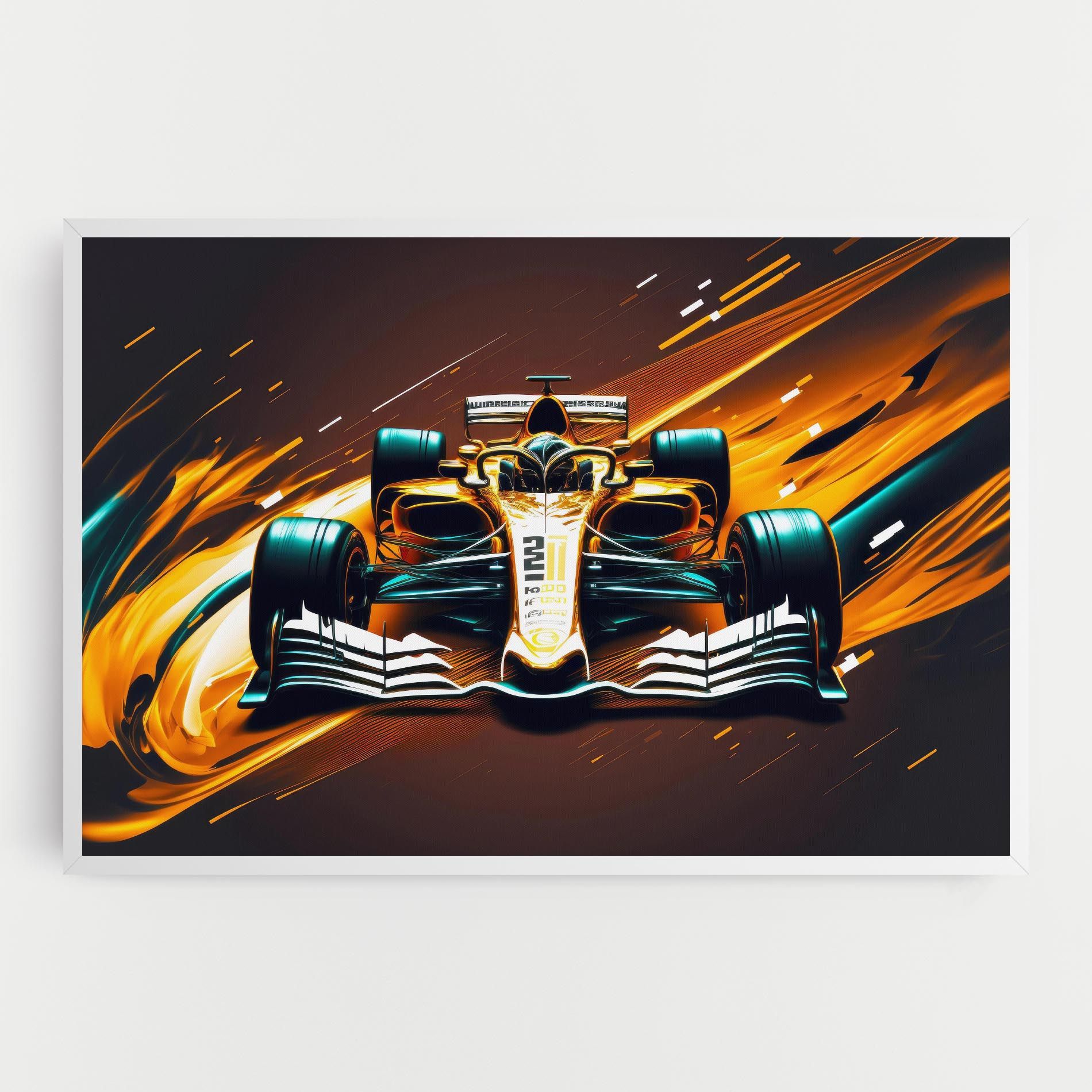 Orange Racing Car mockup 0