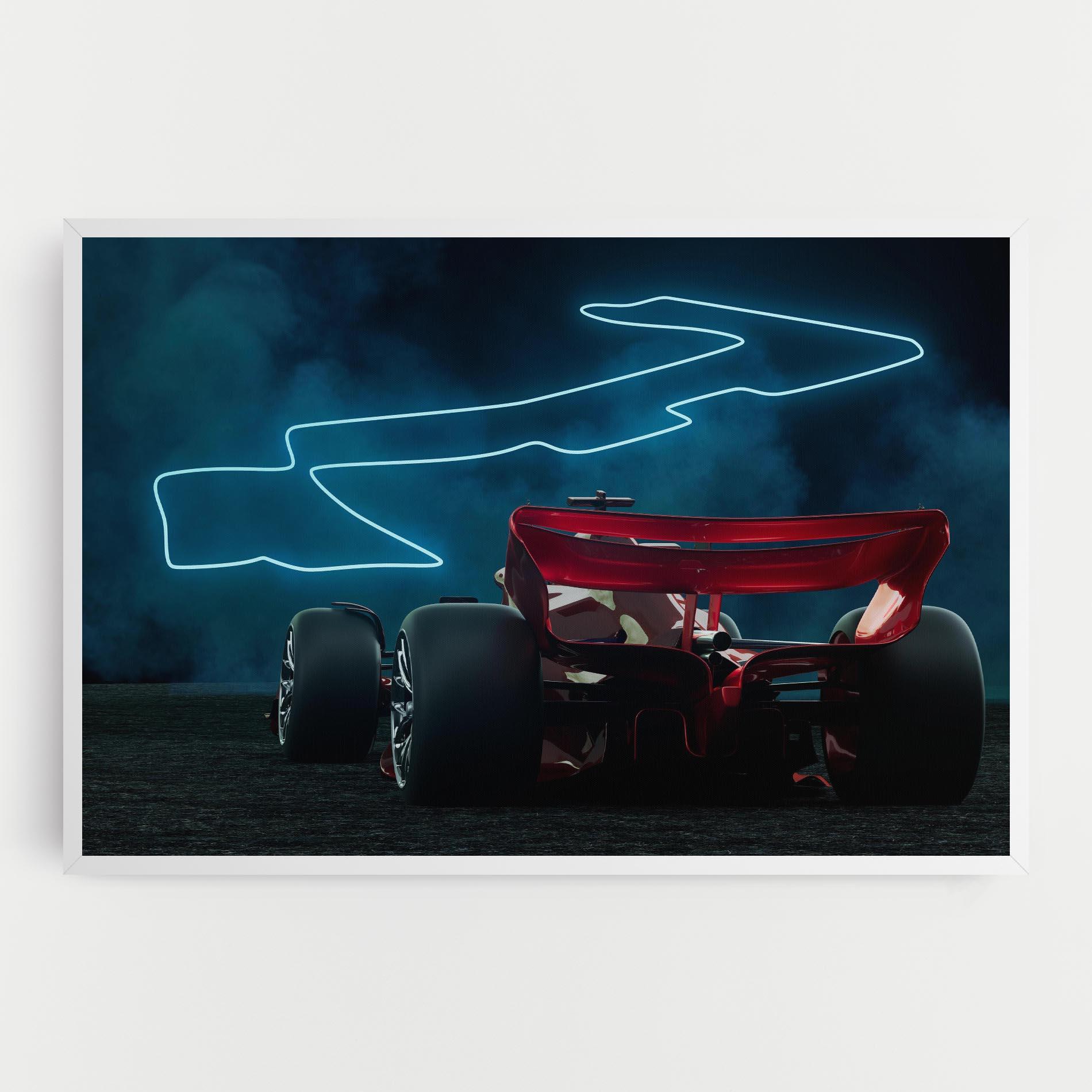 Leinwandbild Race Car F1 mockup 0