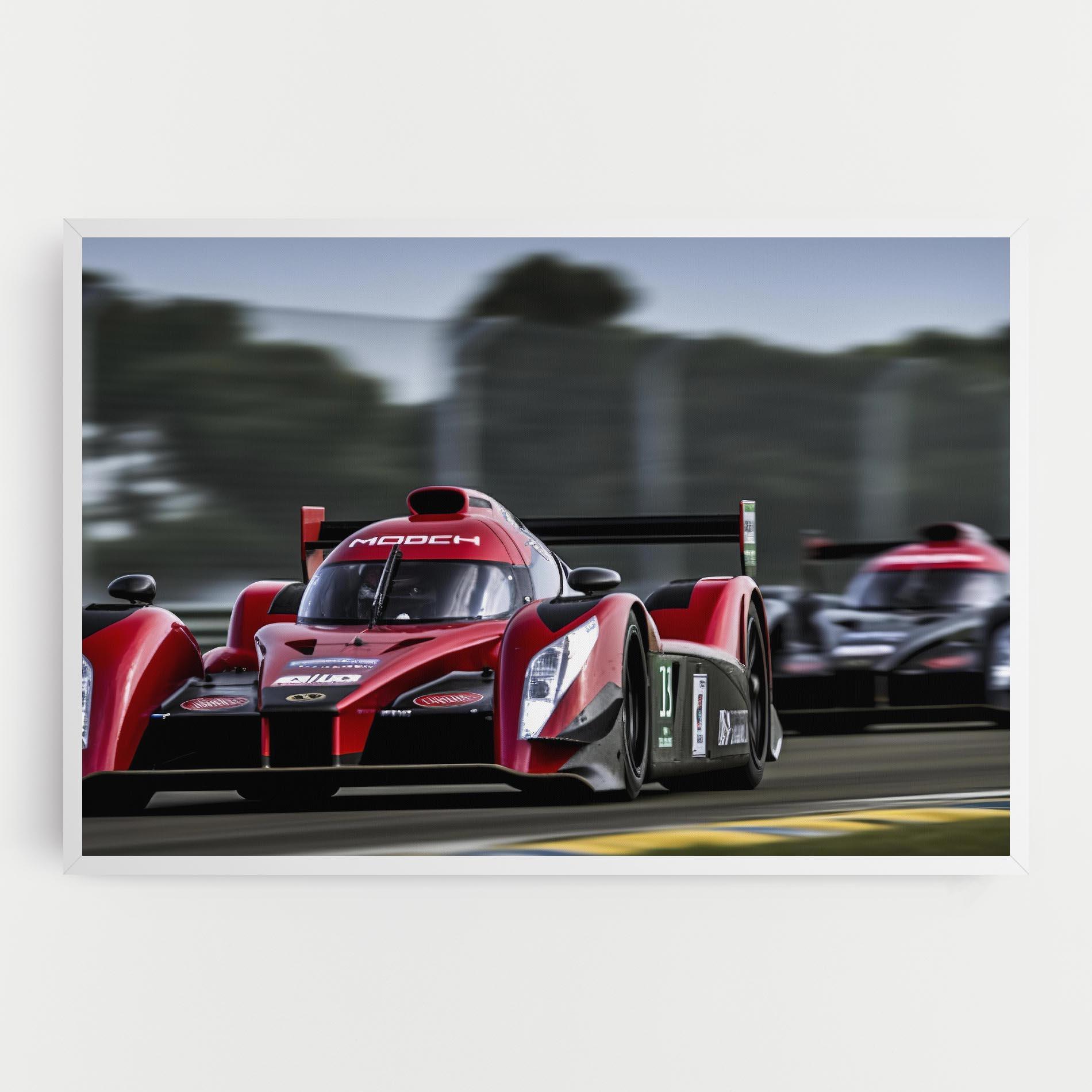 Leinwandbild Red Racing Cars mockup 0