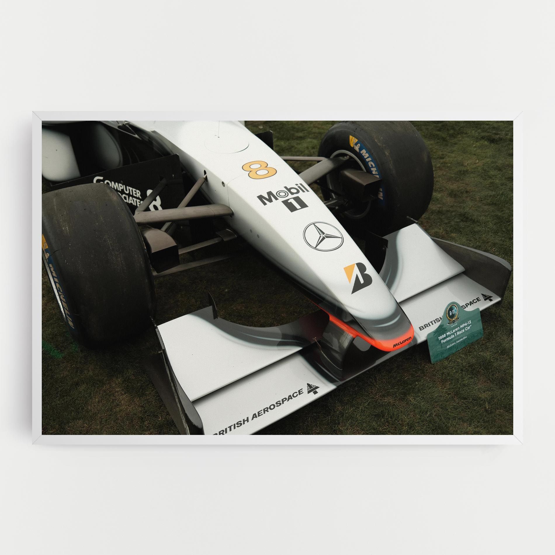 White F1 Car mockup 0