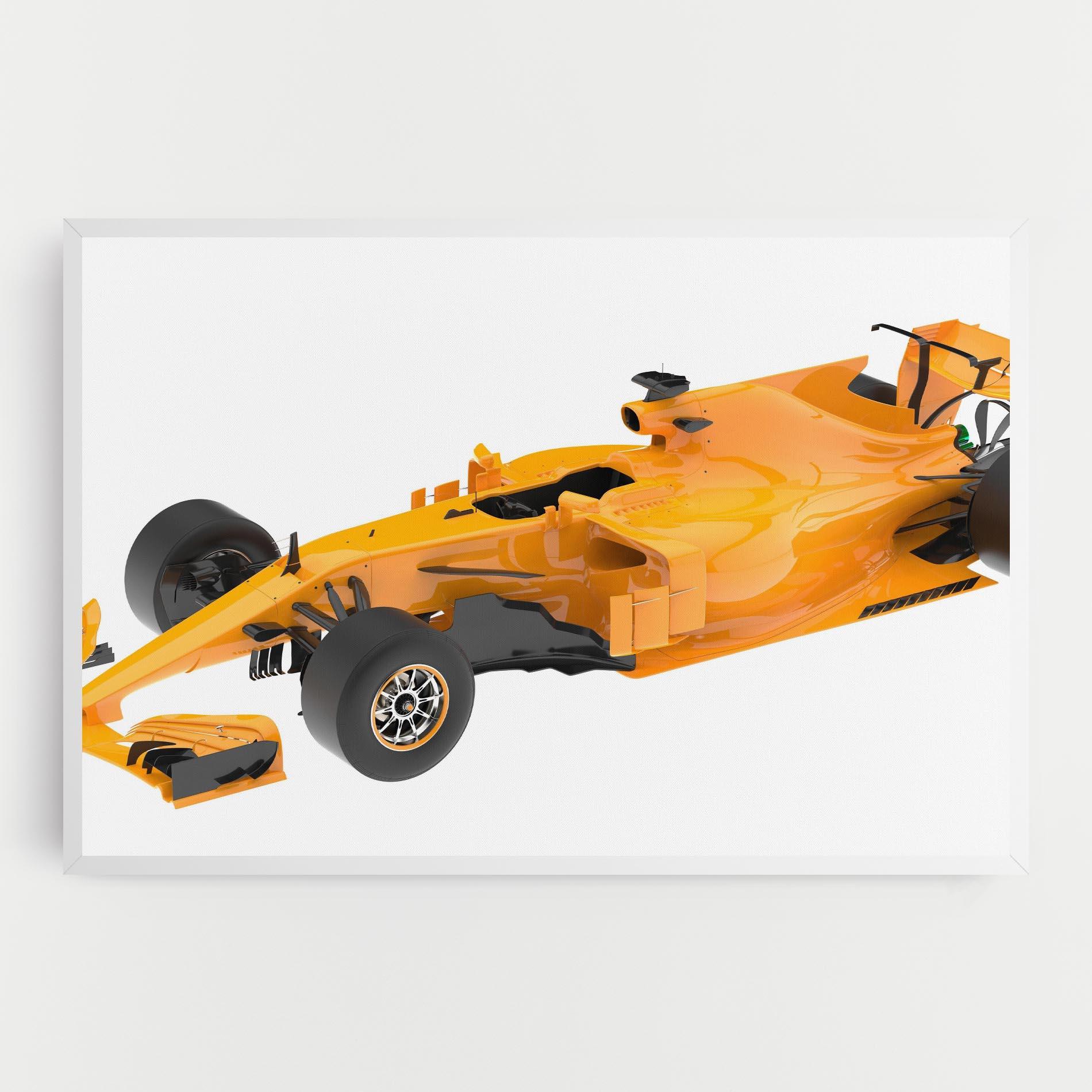 Leinwandbild Yellow F1 Toy mockup 0