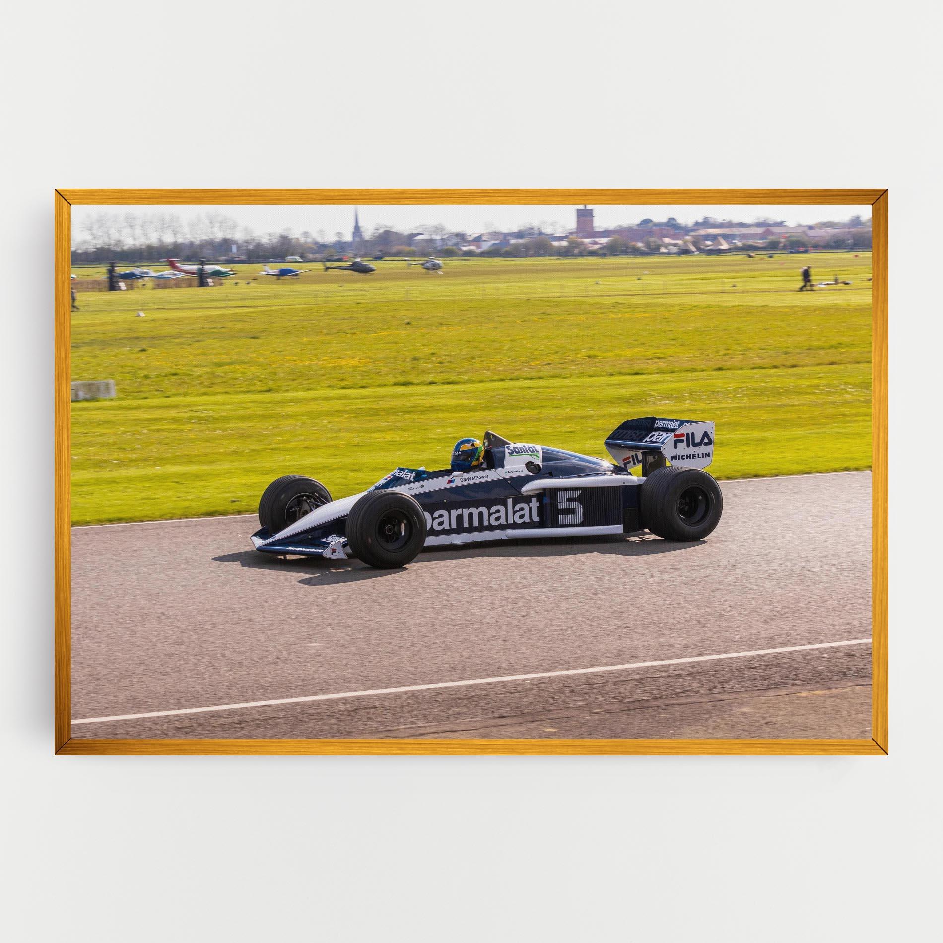 Leinwandbild Black F1 Car mockup 0