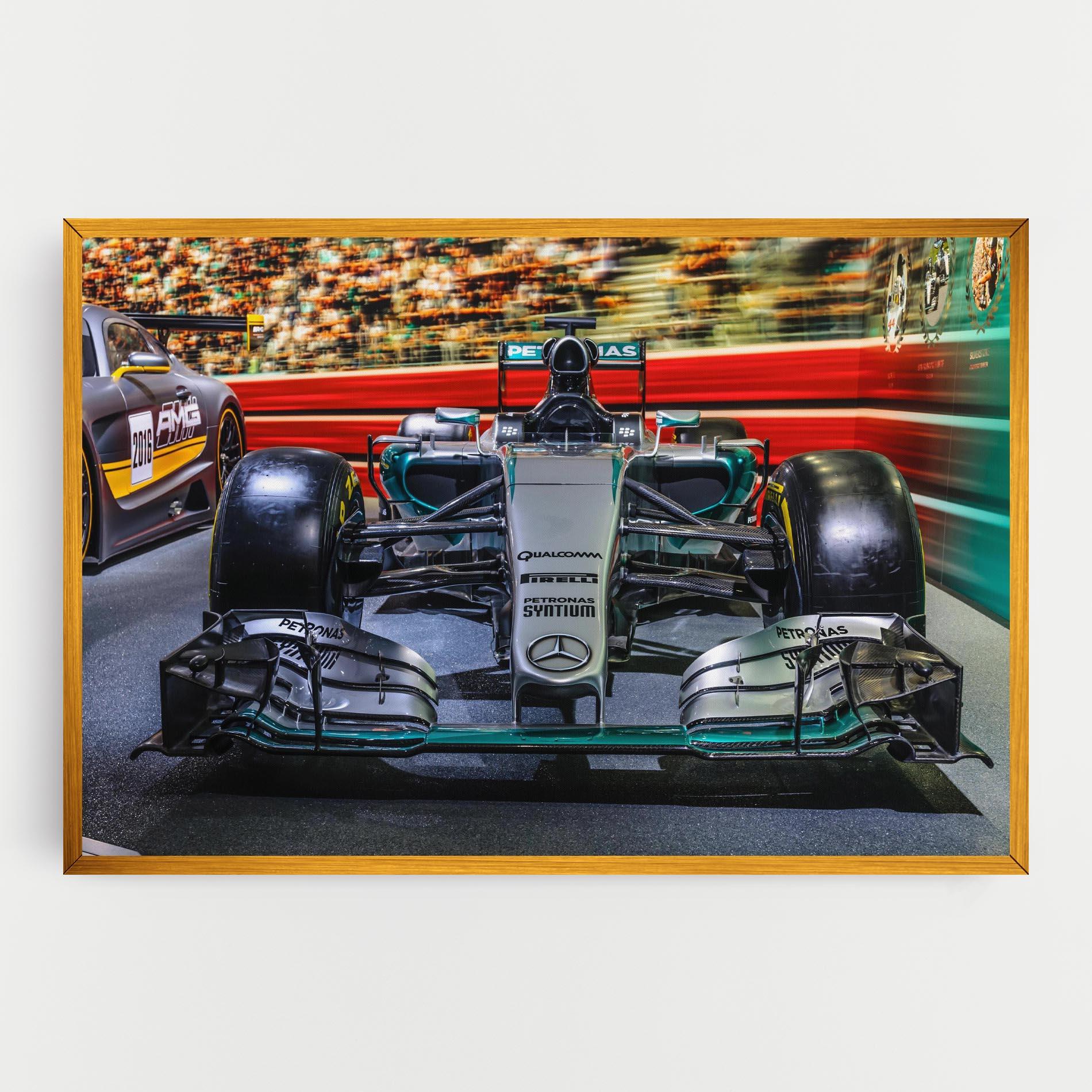 Leinwandbild Black Green F1 mockup 0