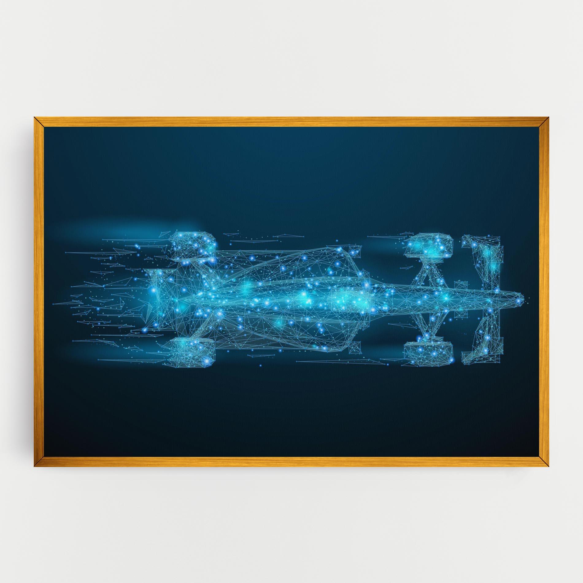 Leinwandbild Blue Light F1 mockup 0