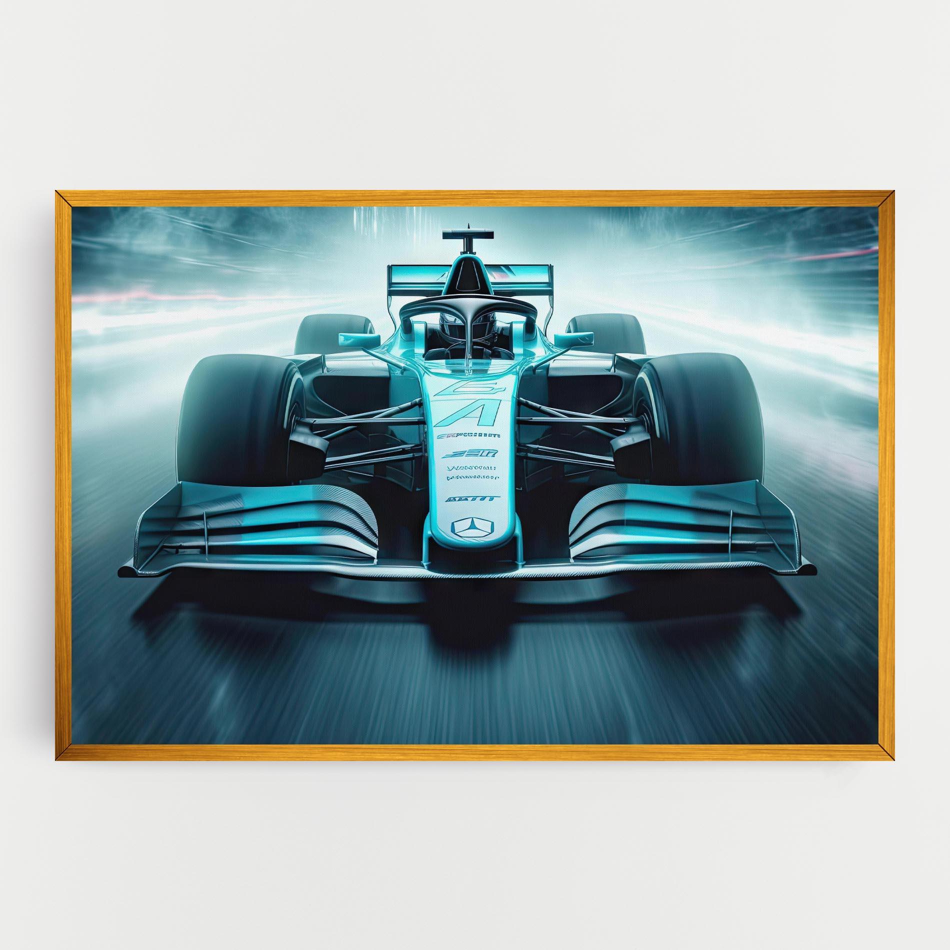 Leinwandbild F1 Smoke Cars mockup 0