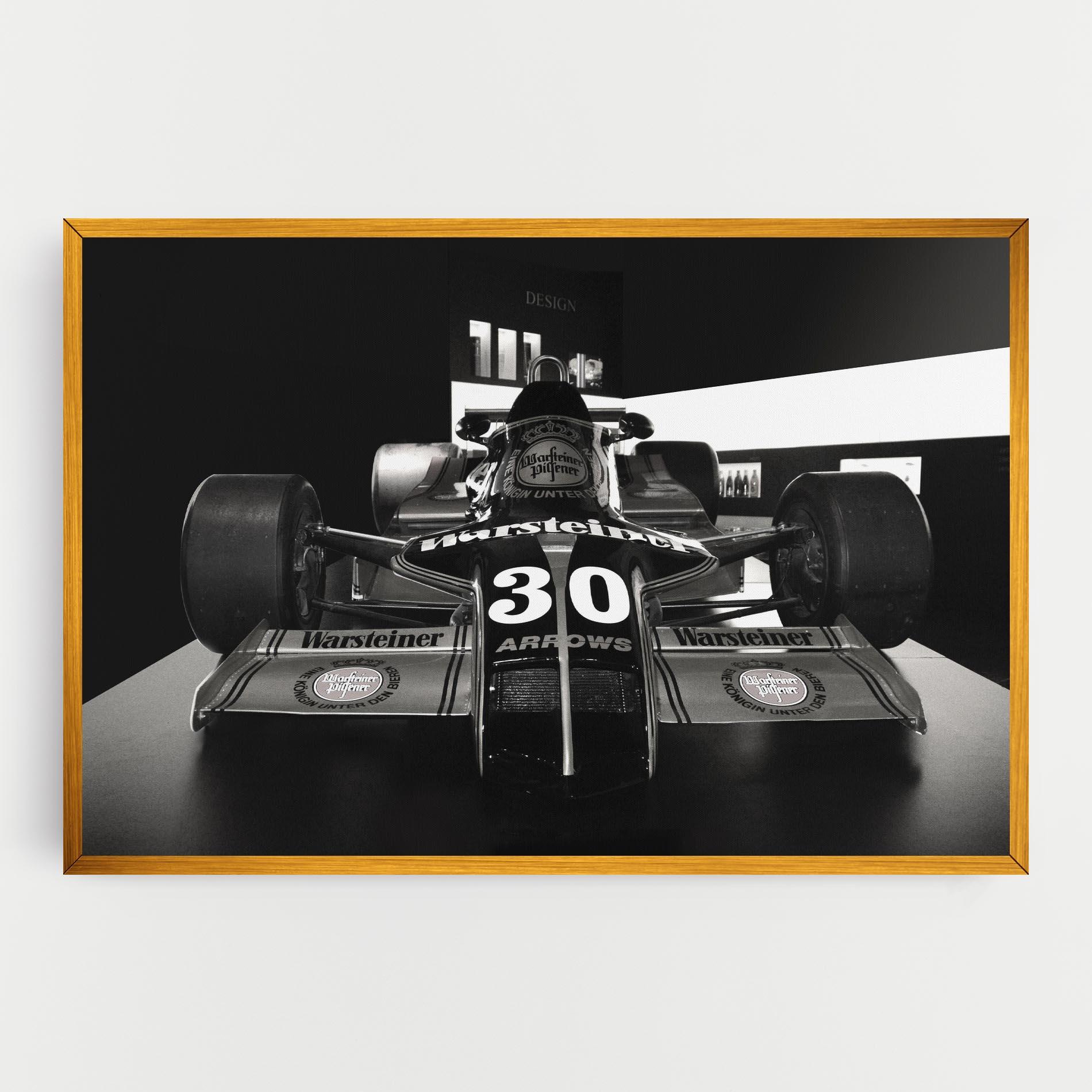 Leinwandbild Formula 1 Car Grey mockup 0