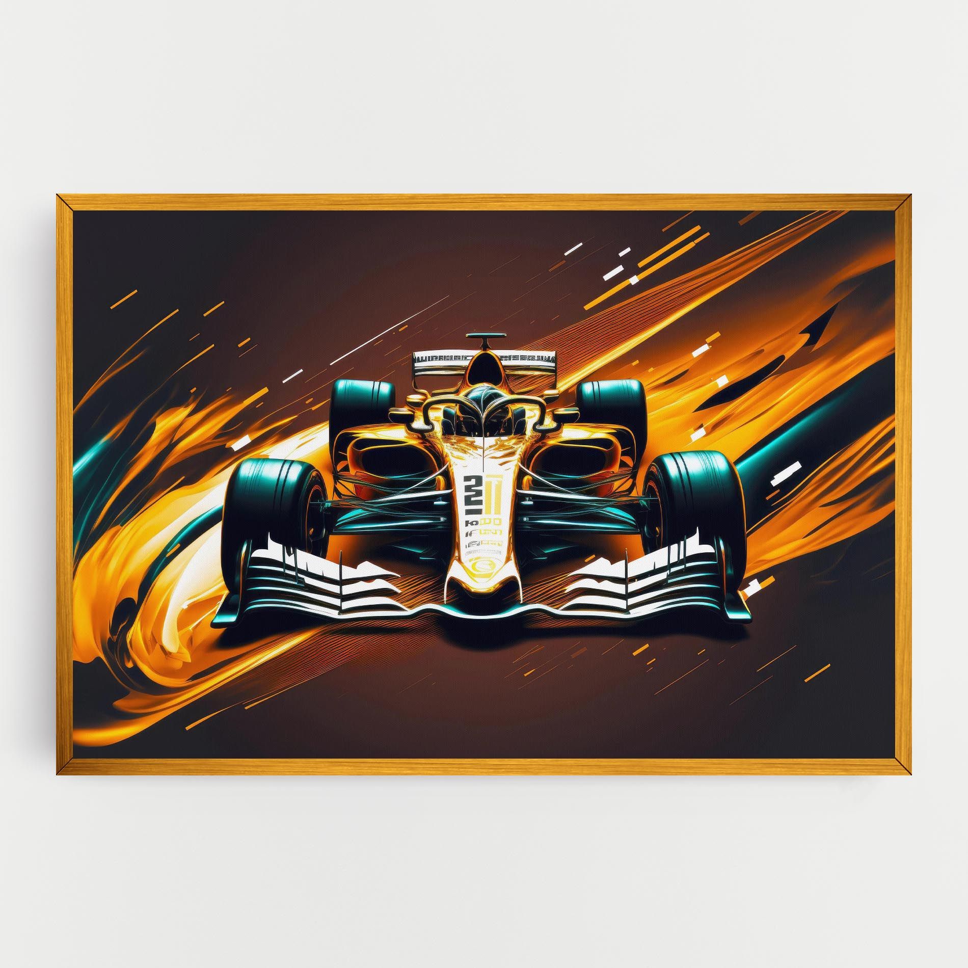 Orange Racing Car mockup 0